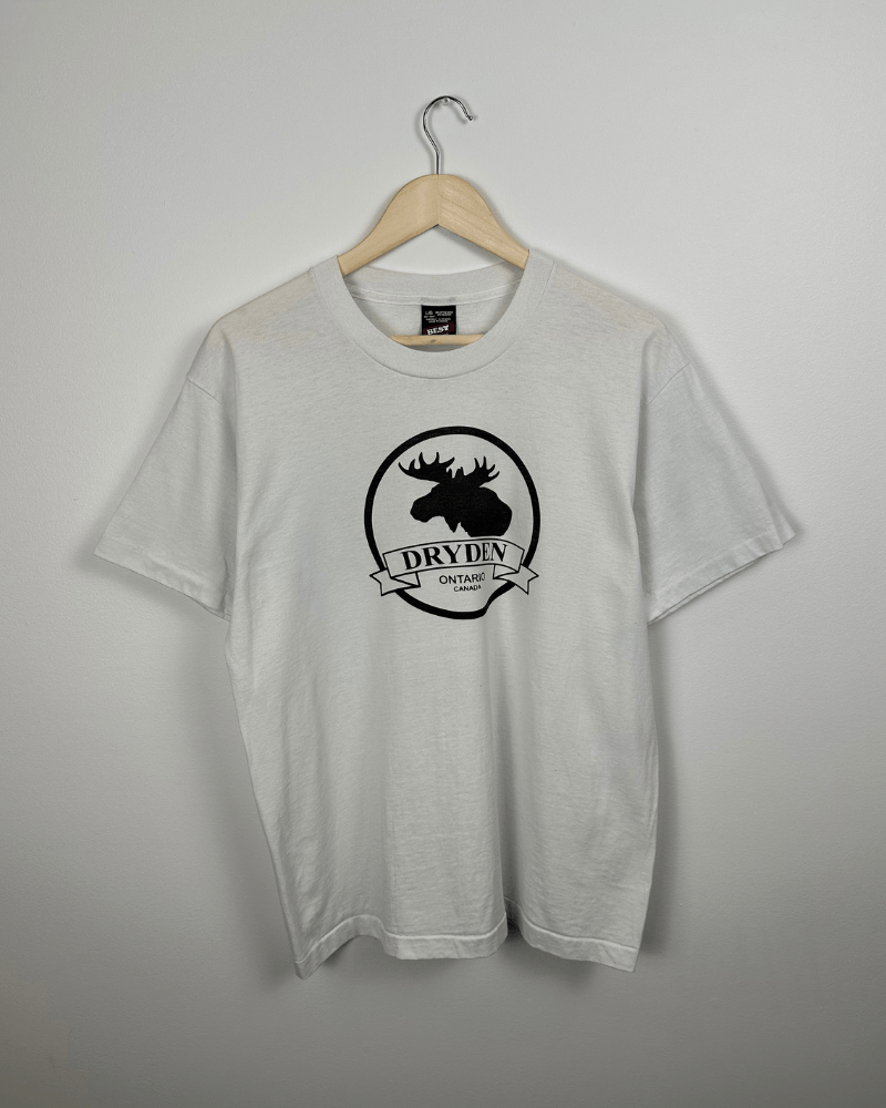 Fruit Of The Loom × Vintage Vintage Fruit of the Loom Single Stitch Dryden Ontario Tee Size US L / EU 52-54 / 3 - 8 Thumbnail