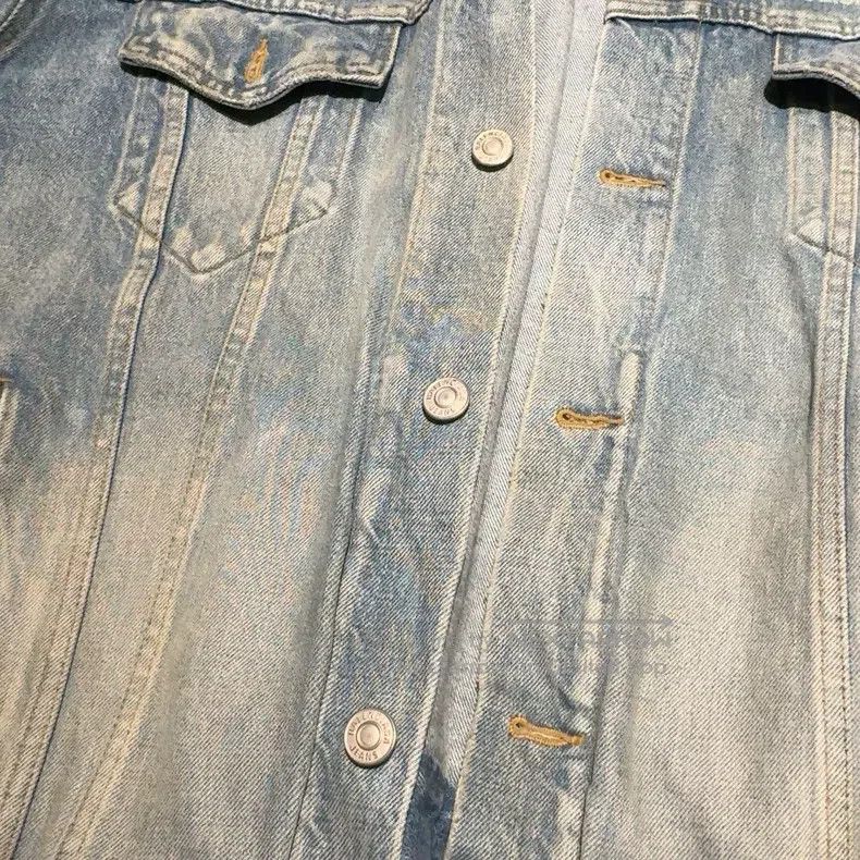 Balenciaga Balenciaga Wash-Distressed Blue Denim Jacket Size US S / EU 44-46 / 1 - 3 Thumbnail