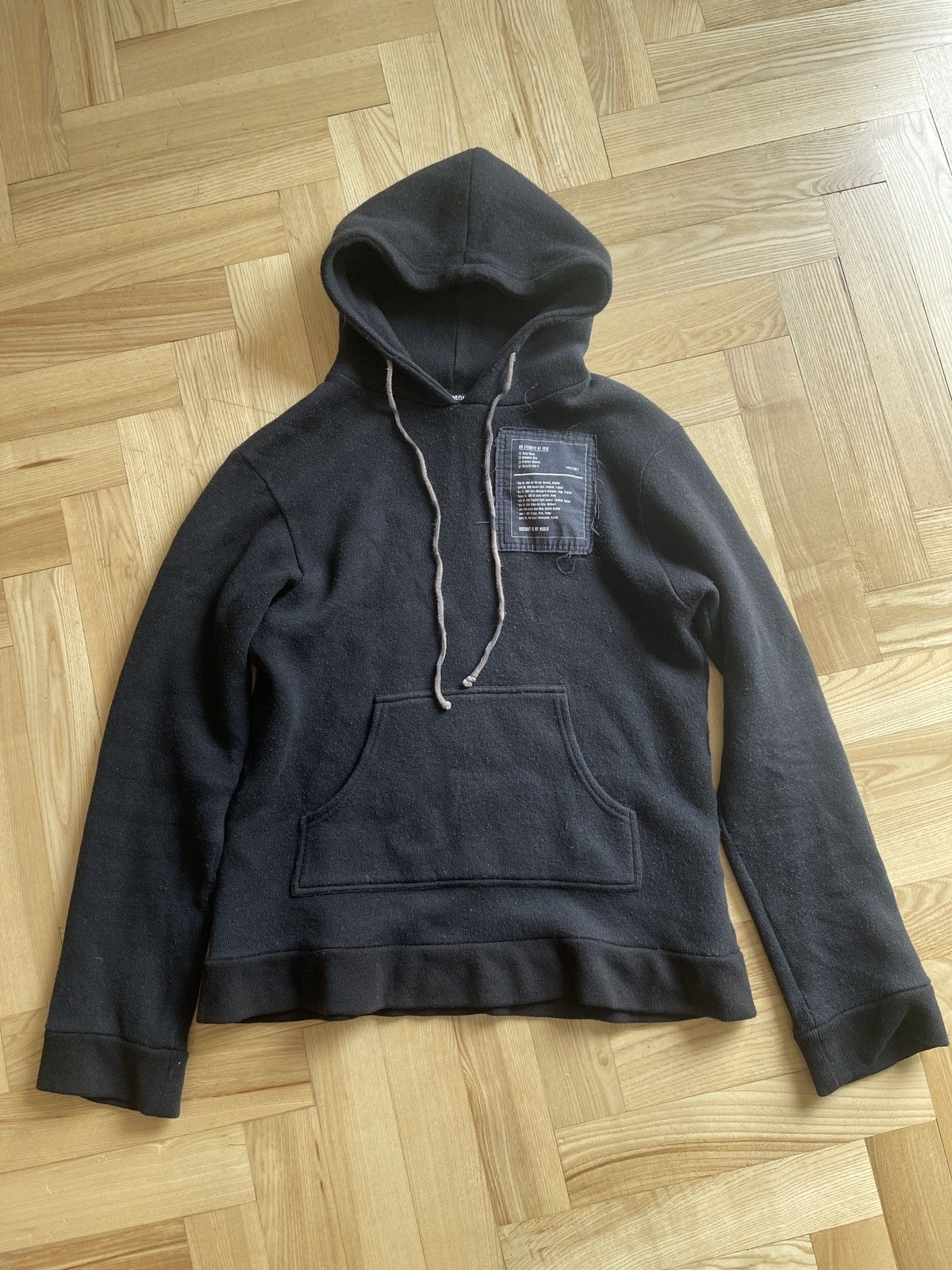 Raf Simons Raf Simons History of my world patch hoodie Grailed