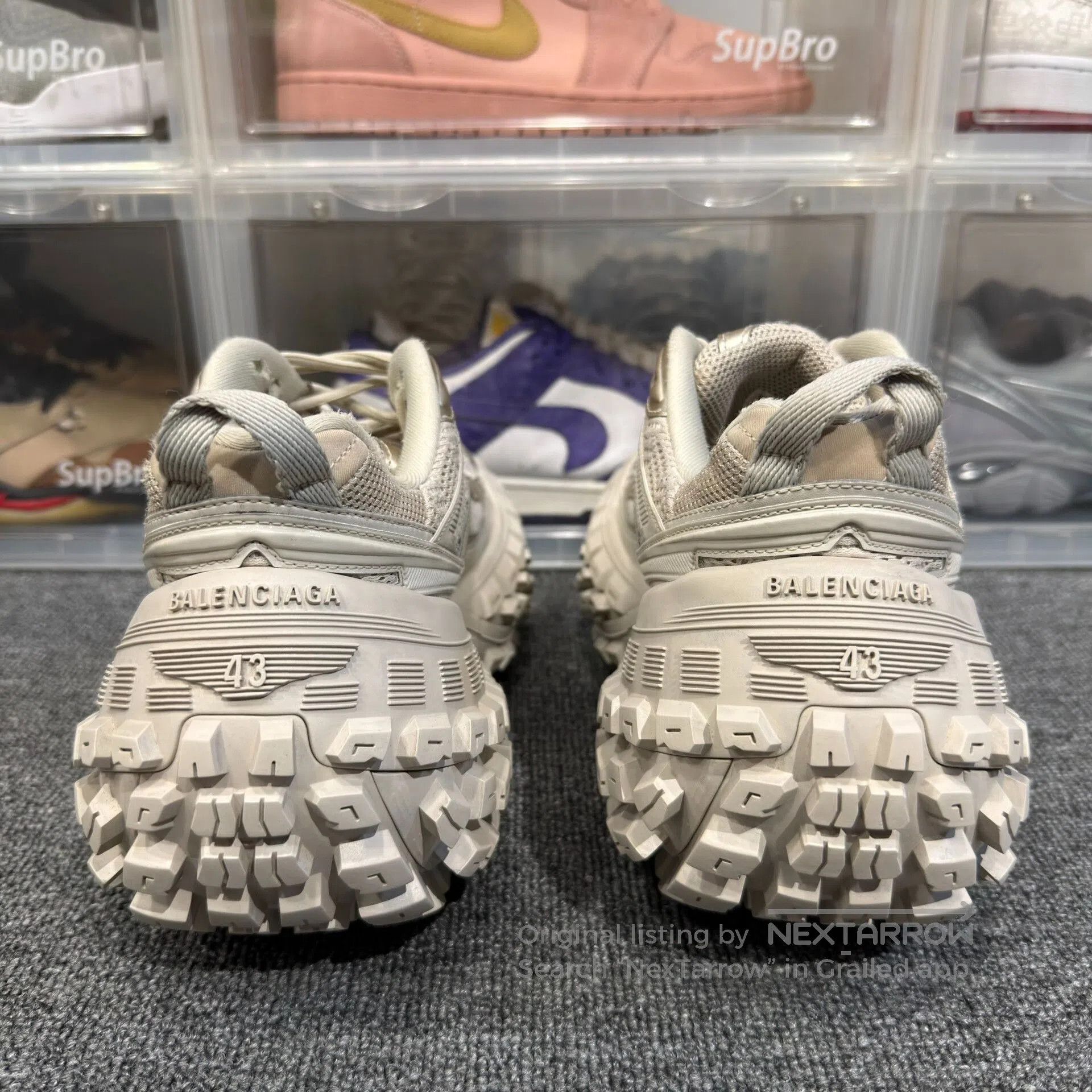 Balenciaga Balenciaga Tire Sneakers in Beige Size 43. Size US 10 / EU 43 - 4 Thumbnail