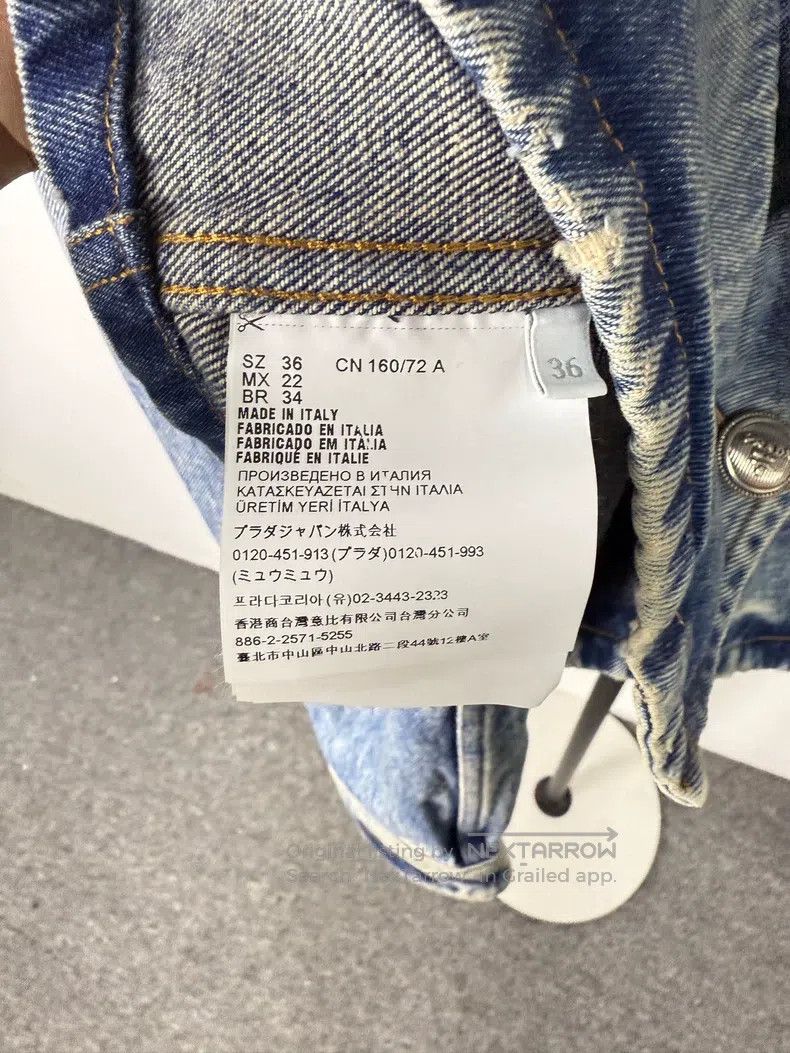 Prada Prada Round-neck denim jacket Size XXS / US 00 / IT 34 - 8 Thumbnail