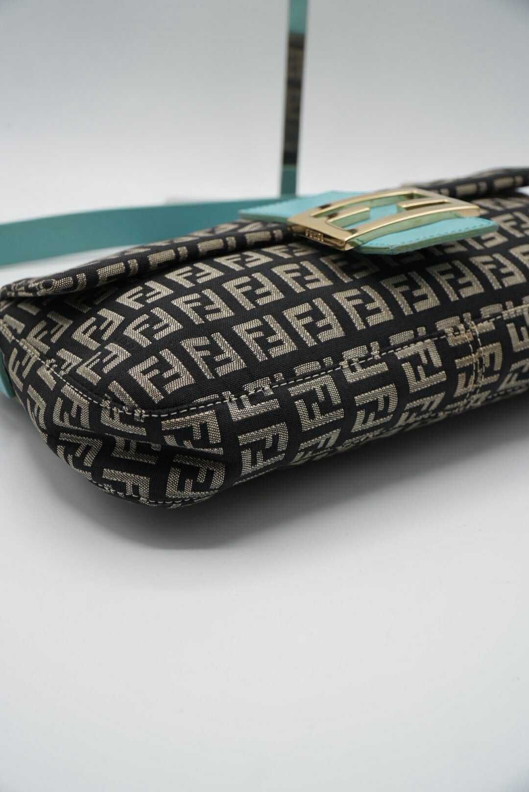 Fendi Fendi Zucchino Canvas Mamma Baguette Bag Size ONE SIZE - 5 Thumbnail