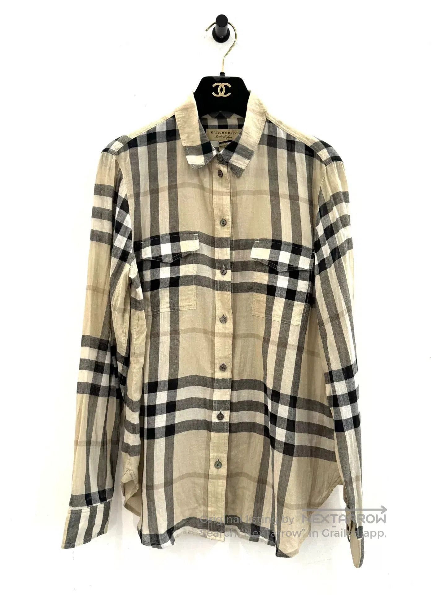 Burberry Burberry Classic Check Thin Women's Shirt. Size M / US 6-8 / IT 42-44 - 1 Thumbnail