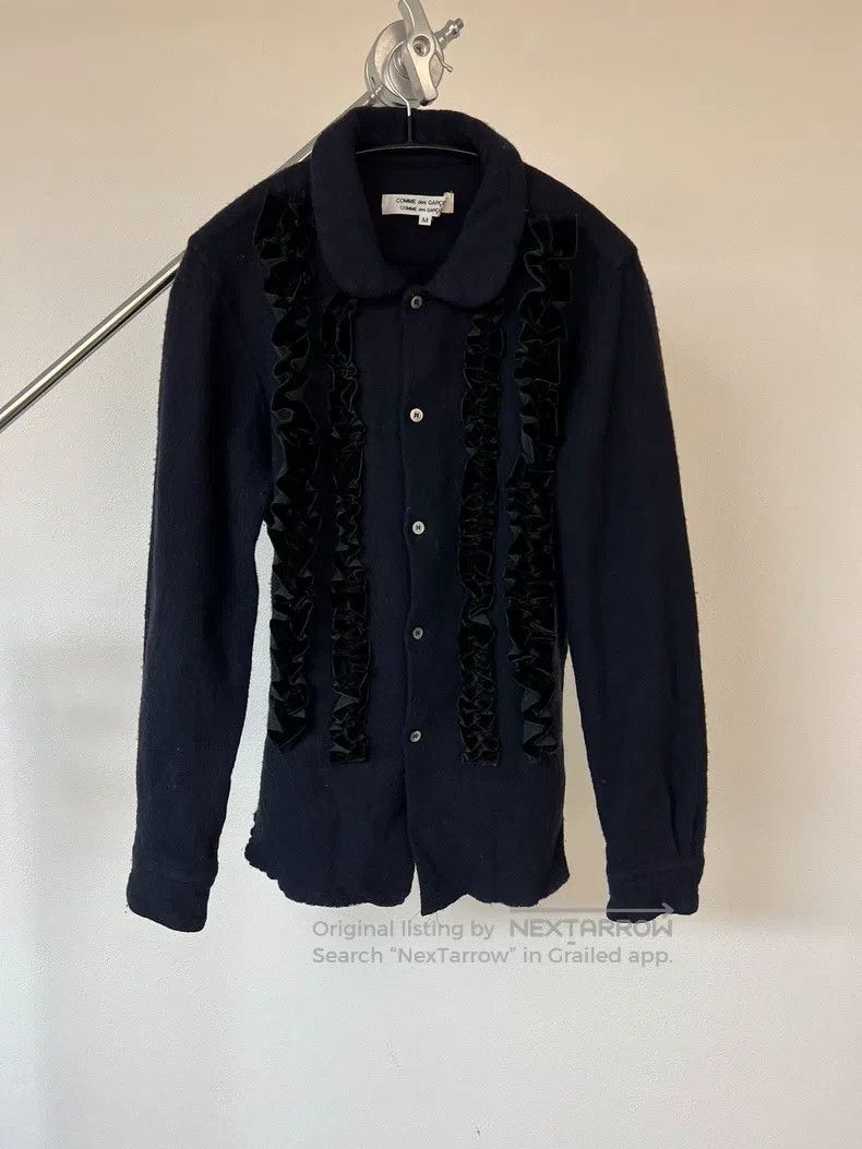 Comme des Garcons Comme Des Garcons Embroidered peter pan collar wool jacket Size M / US 6-8 / IT 42-44 - 1 Thumbnail