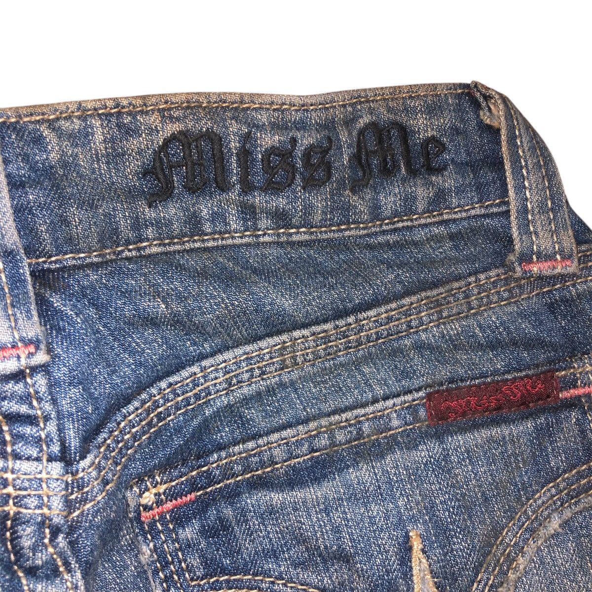 Designer × Japanese Brand × Miss Me Vintage Miss Me Denim Jeans Leather Cross Patches Size 28" / US 6 / IT 42 - 20 Thumbnail