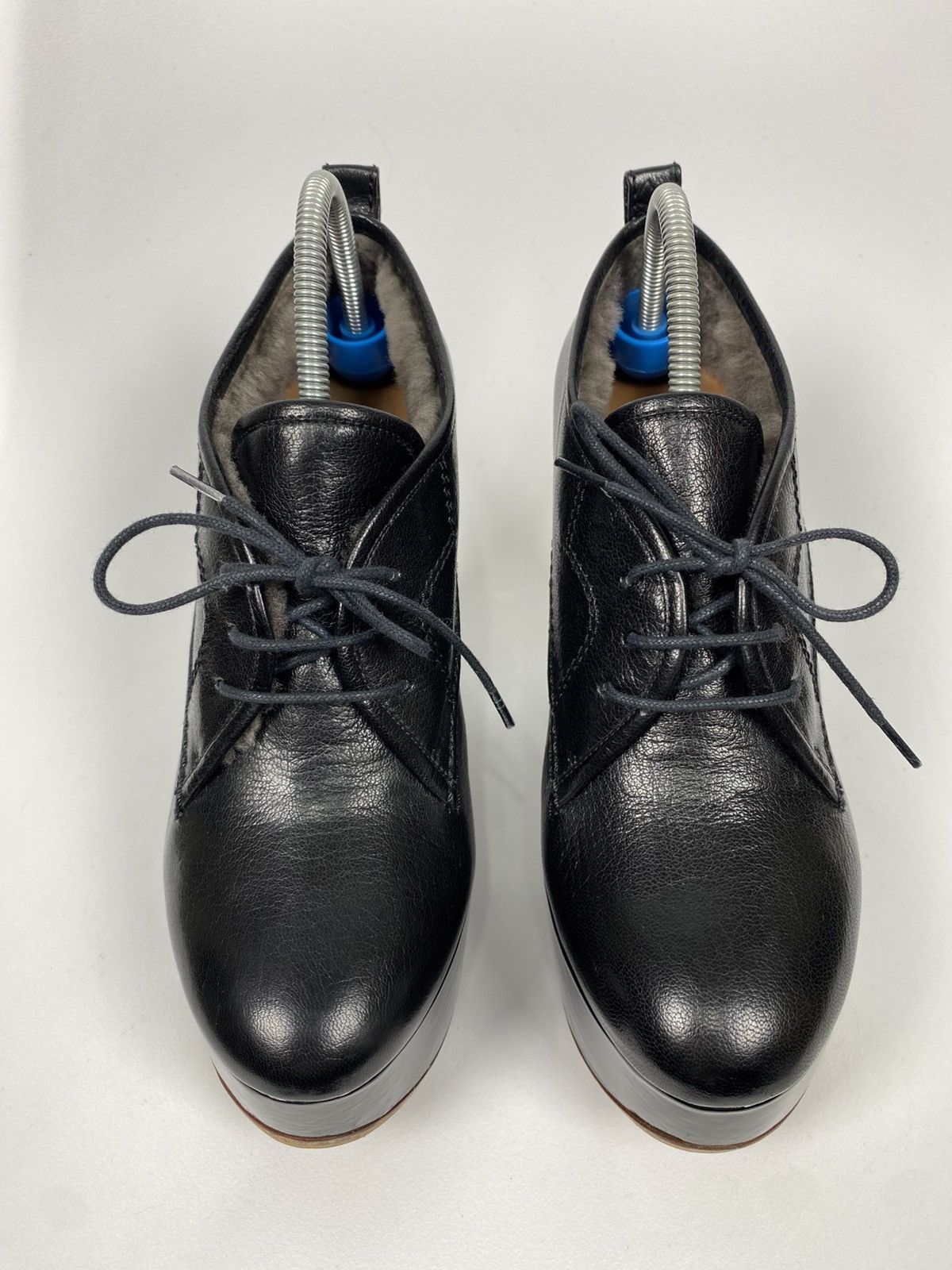Moreschi Moreschi Leather Heel Boots Platform Fur Trim size 37 Size US 7 / IT 37 - 2 Thumbnail