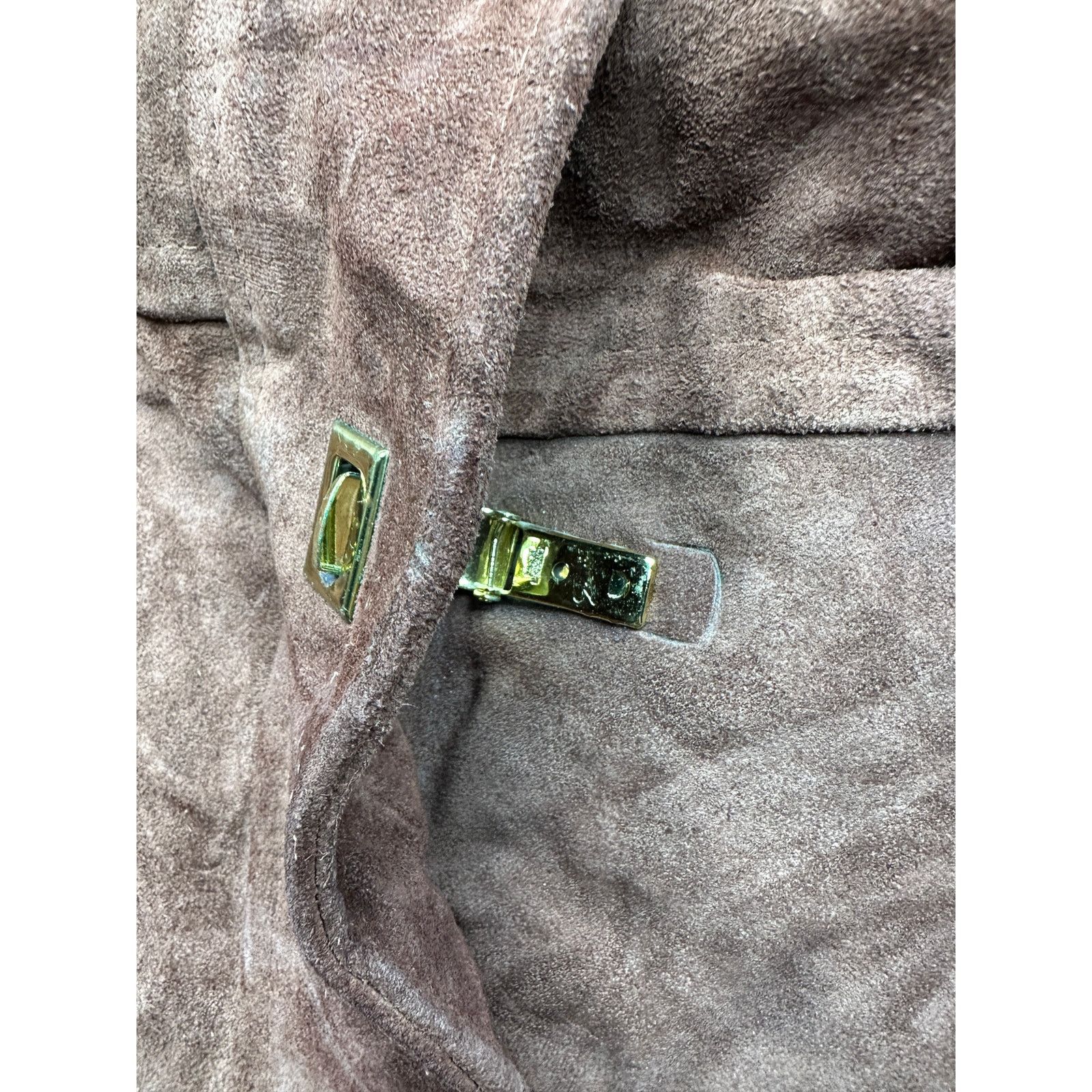 Other Vintage 70s Gutos Suede Leather Real Fur Coat Women S Brown Size S / US 4 / IT 40 - 10 Thumbnail