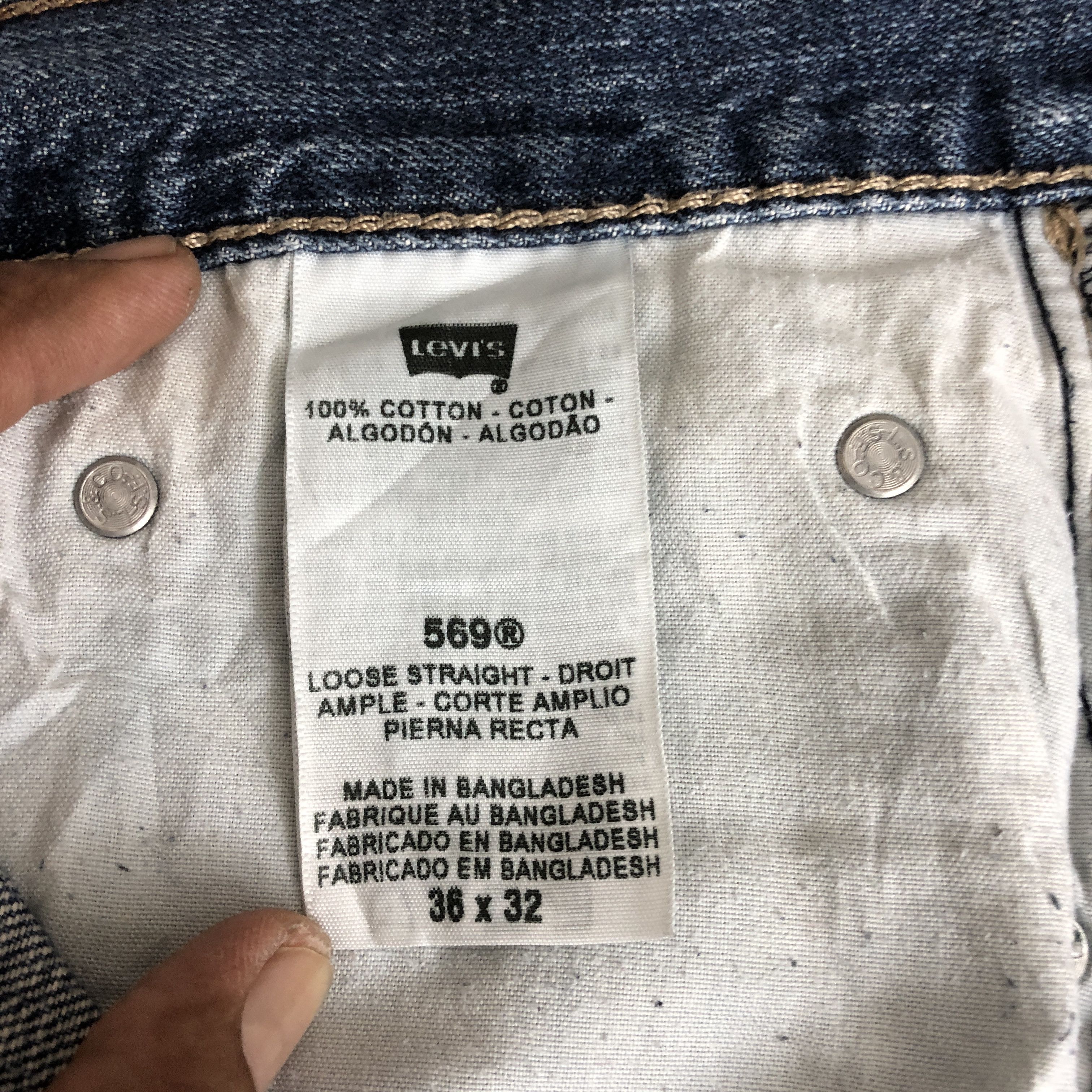Levi's Vintage Levis 569 Baggy Faded Jeans Levi's Light Wash Denim Size US 38 / EU 54 - 9 Thumbnail