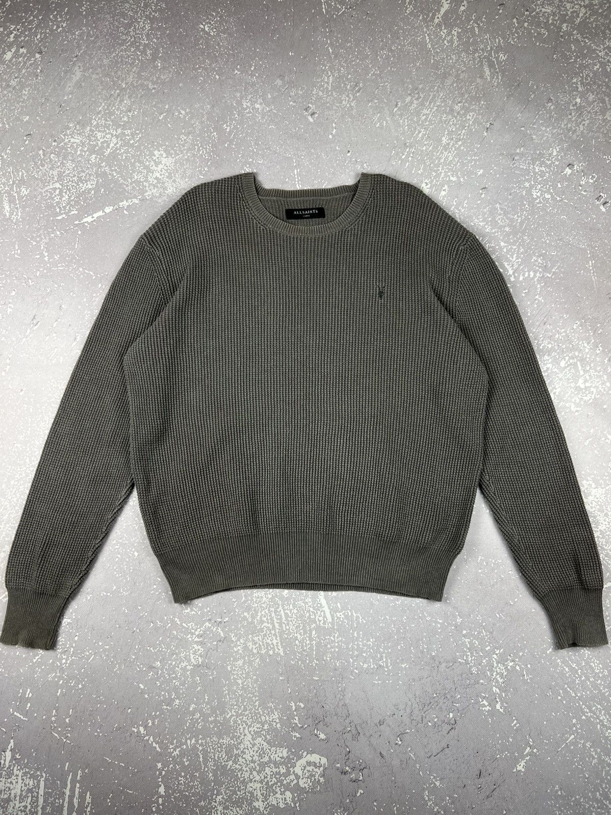 Allsaints Allsaints Trias Crew Heavy Knit Cotton Sweater Size US L / EU 52-54 / 3 - 1 Thumbnail