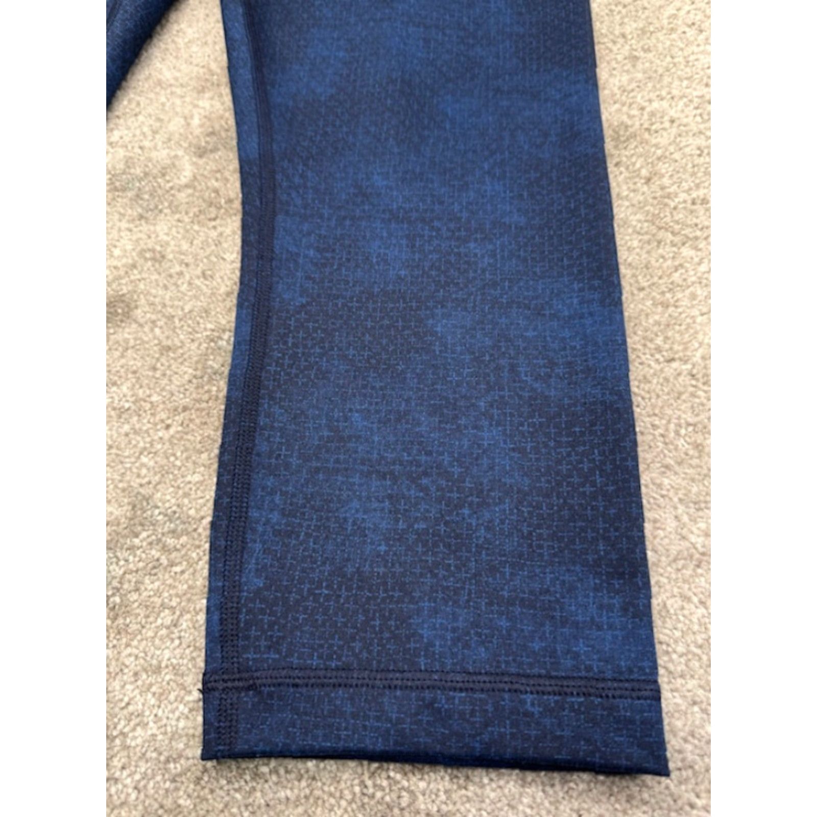 Lululemon Lululemon Wunder Under Crop Leggings High Rise Luxtreme Size 10 Black Blue 6274 - Womens Athletic Cropped Leggings, 22 in Inseam, Activewear, Skinny Size 32" / US 10 / IT 46 - 3 Thumbnail