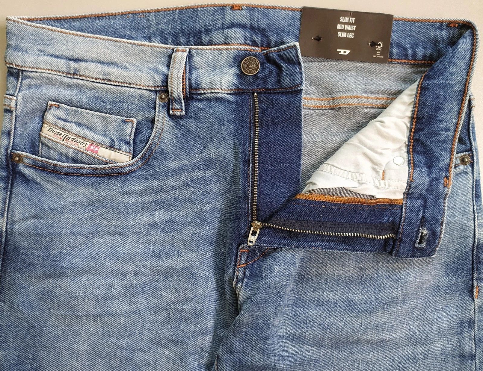 Diesel Diesel 2019 D-STRUKT-R L.32 MENS JEANS T/9665 Size US 32 / EU 48 - 5 Thumbnail