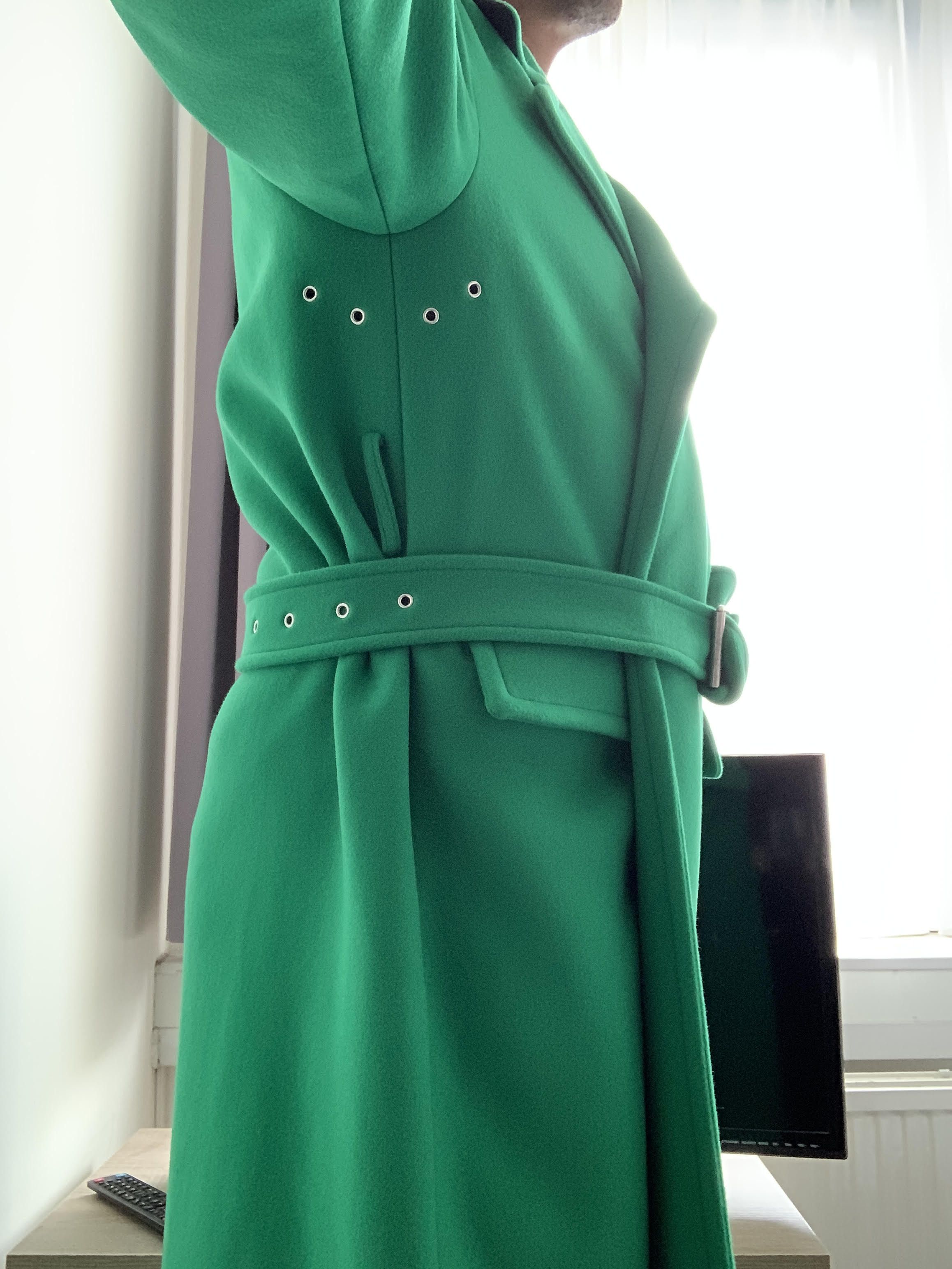 MSGM MSGM Milano Coat Trenchcoat Green M NEW w Tags + Reciept Size US M / EU 48-50 / 2 - 2 Thumbnail