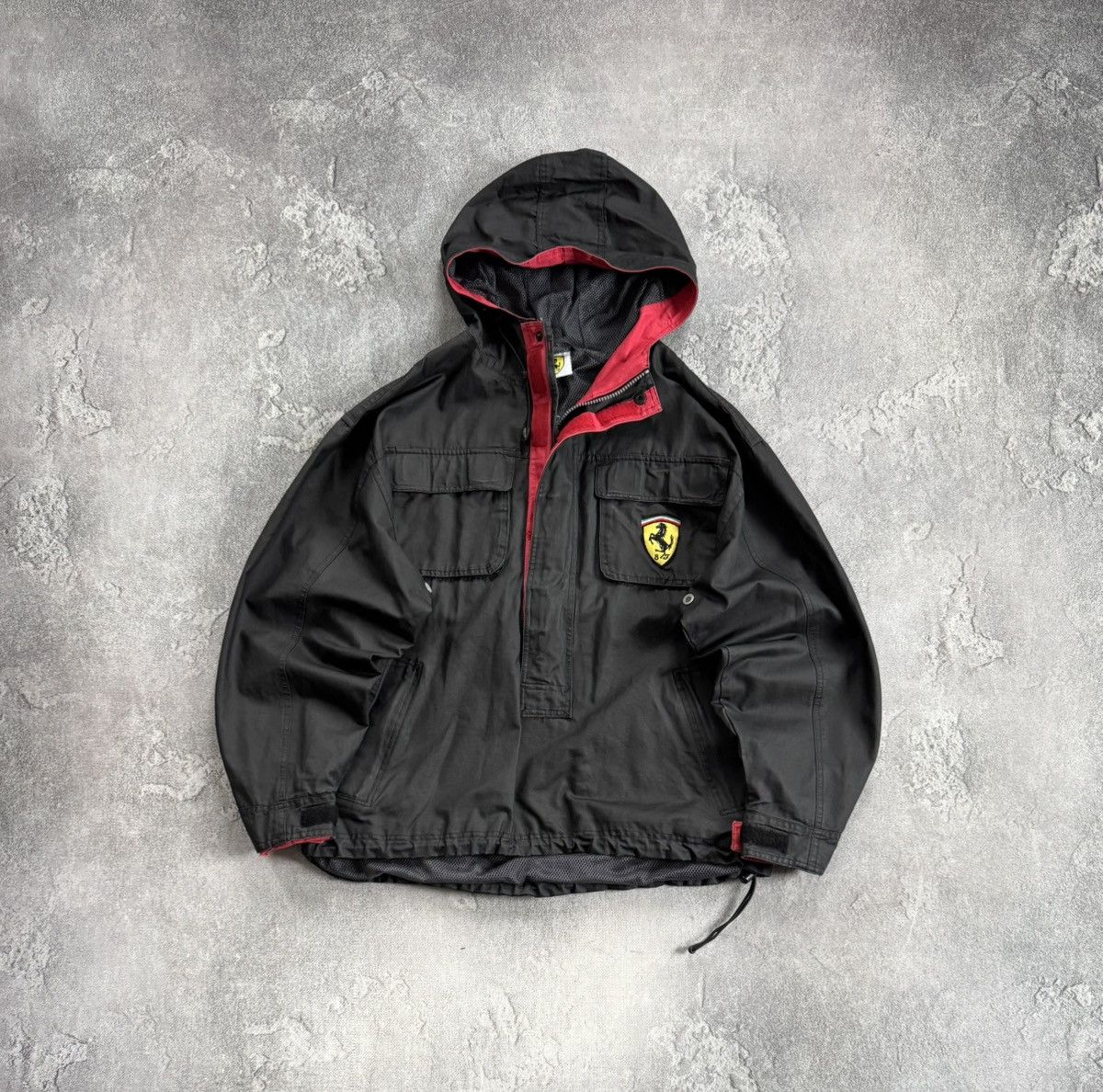 Ferrari Ferrari L/size waxed cotton vintage anorak jacket retro 90s Size US L / EU 52-54 / 3 - 1 Thumbnail