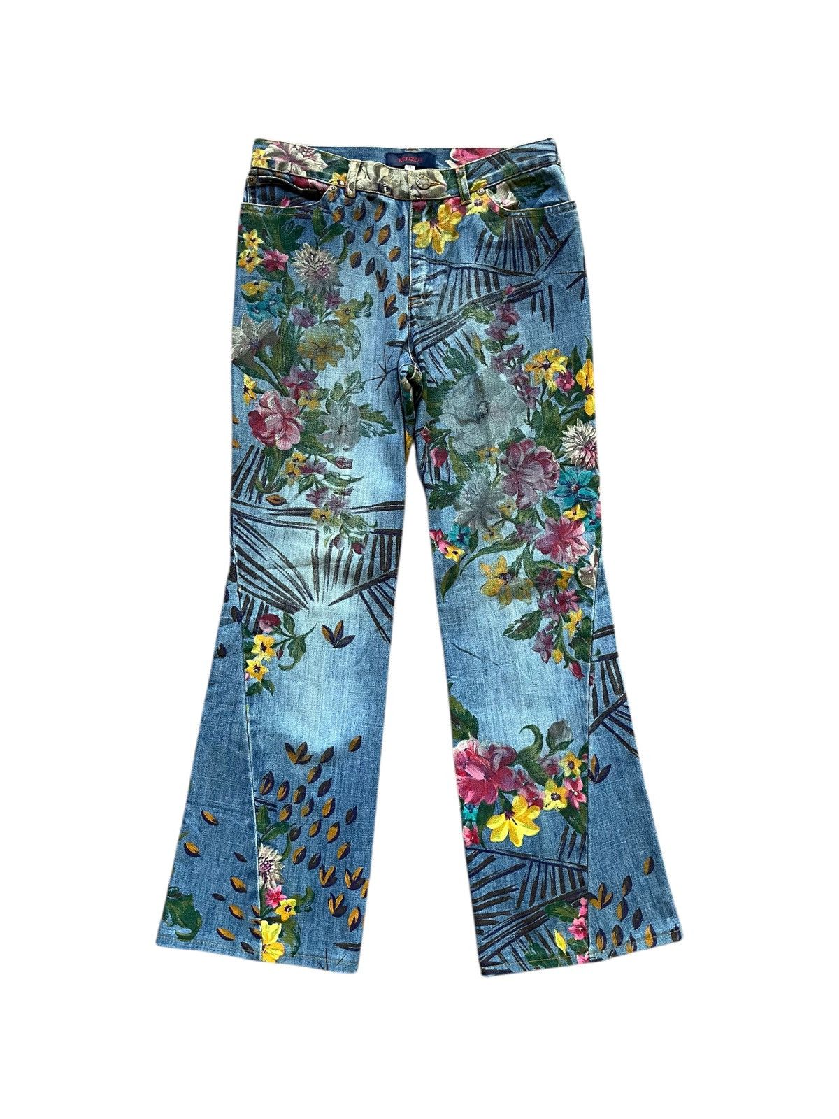 Kenzo Vintage Kenzo Printed Jeans Size 29" - 1 Thumbnail