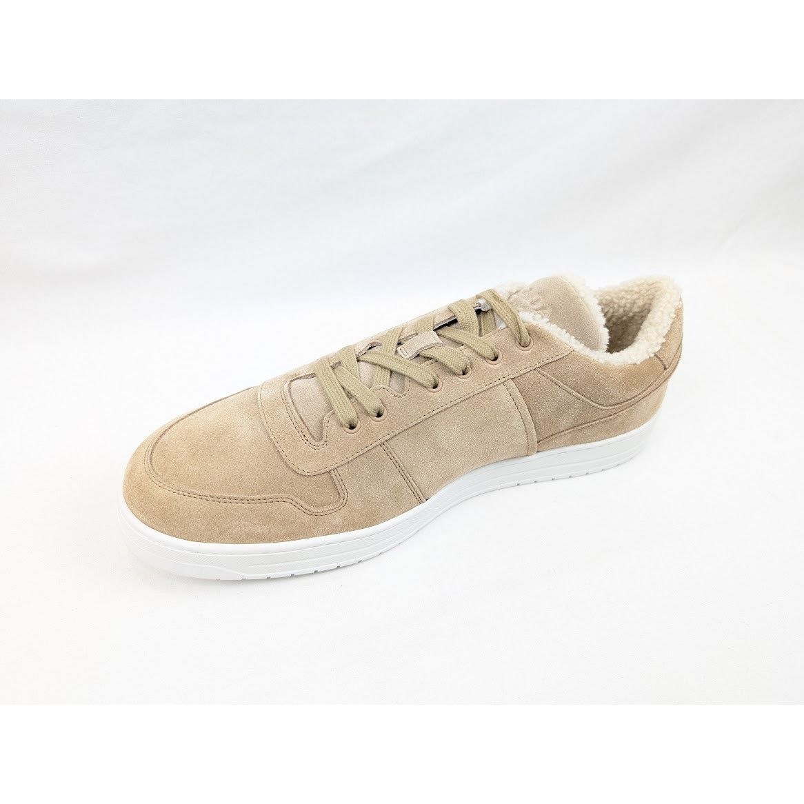 Prada o1rshd1 Downtown Shearling Sneakers in Beige Size US 13 / EU 46 - 8 Thumbnail