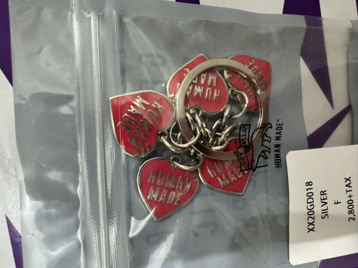 Human Made Human Made Silver Heart Keychain Size ONE SIZE - 2 Thumbnail