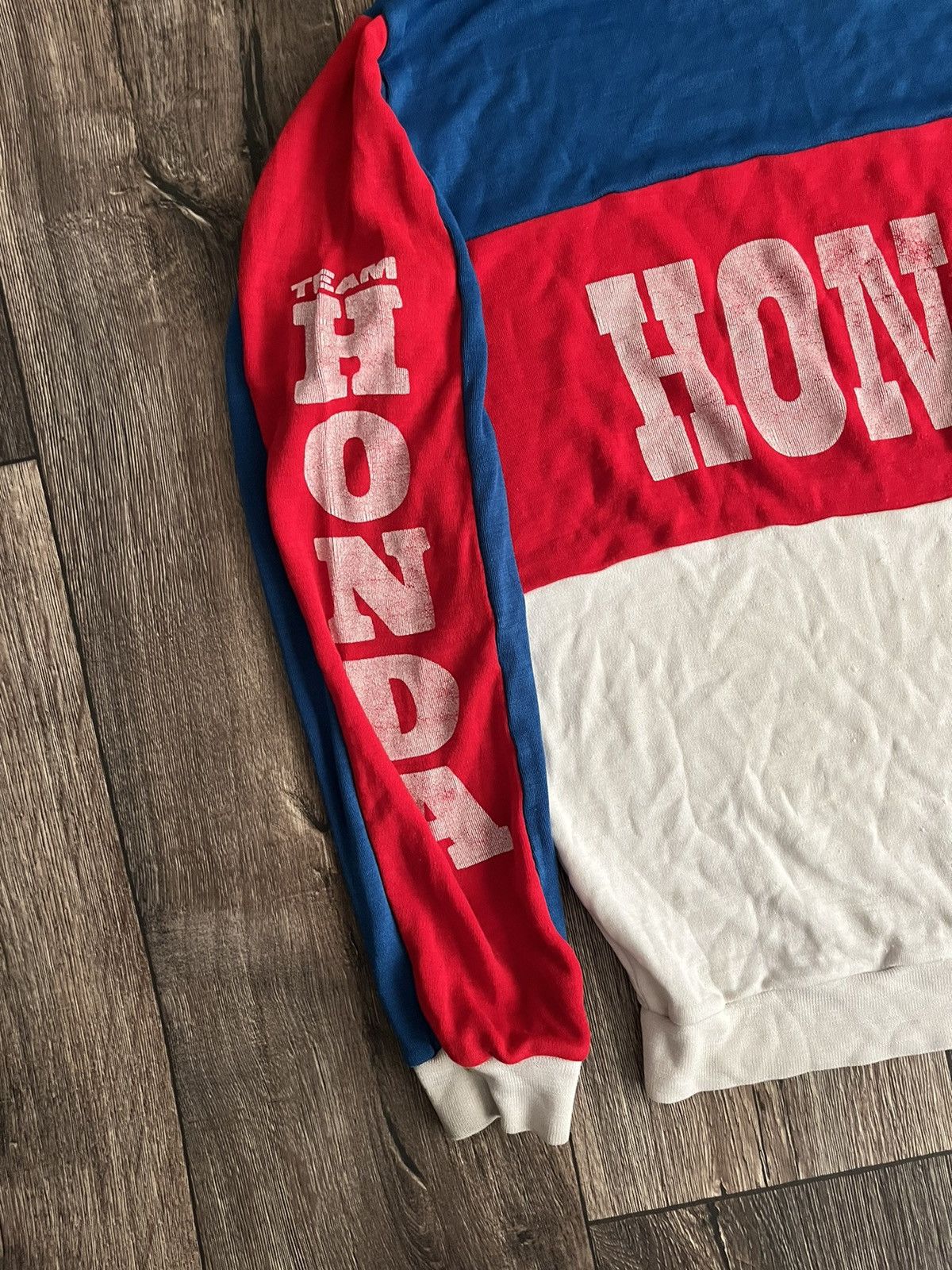 Honda × Vintage Vintage 80s Honda Logo Team Equipment Racing Sweatshirt Rare Size US L / EU 52-54 / 3 - 11 Thumbnail