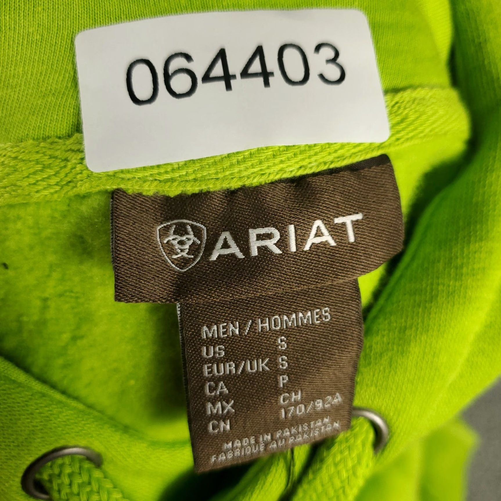 Ariat Ariat Hoodie Mens Small Neon Yellow/Green Pullover Sweatshirt Sweatshirt Pullover Hooded Knit Logo All Seasons Sports Casual Jacket/ Sweater Size US S / EU 44-46 / 1 - 7 Thumbnail