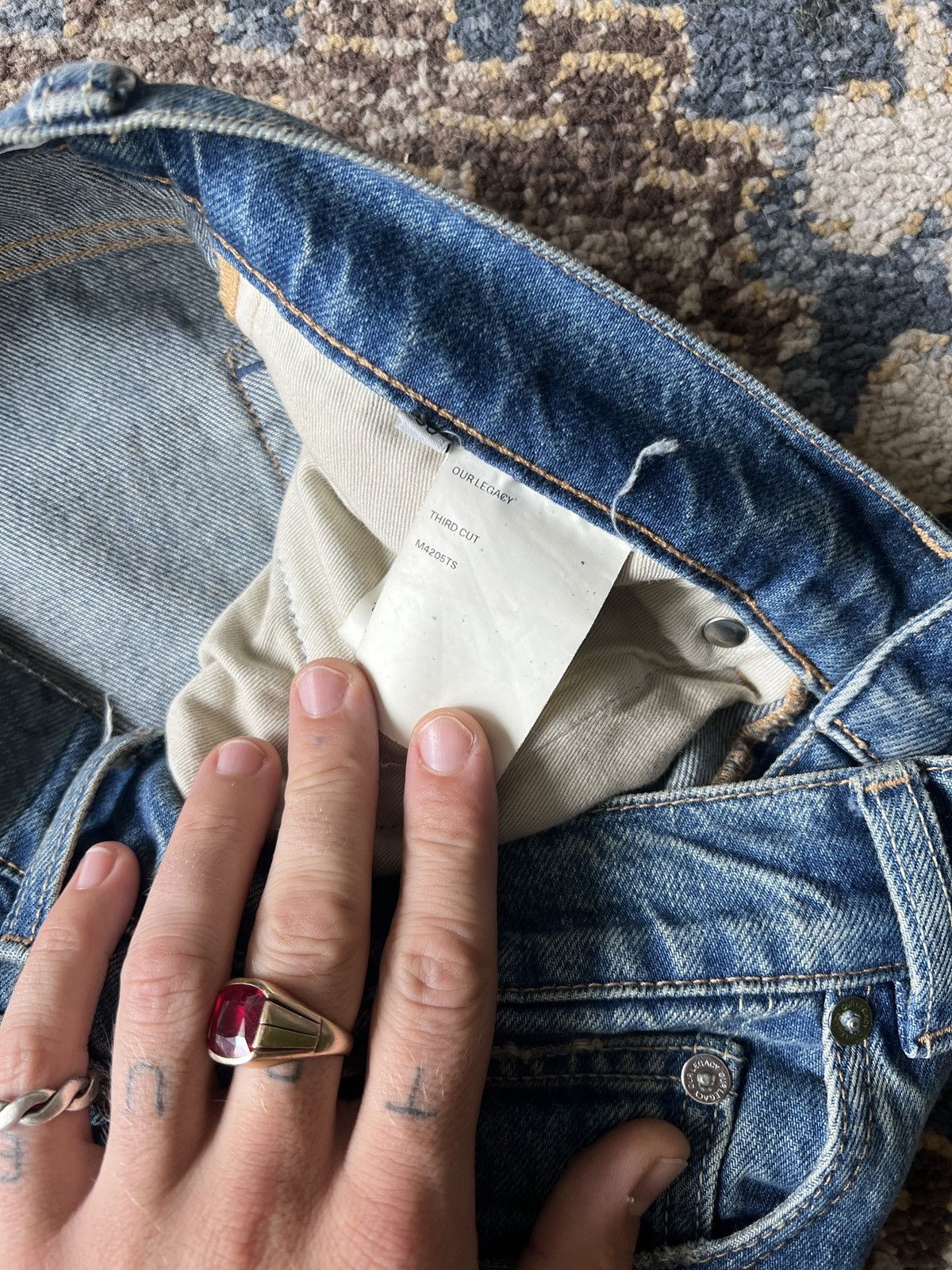 Our Legacy Our Legacy Slashed Denim Size US 31 - 9 Thumbnail