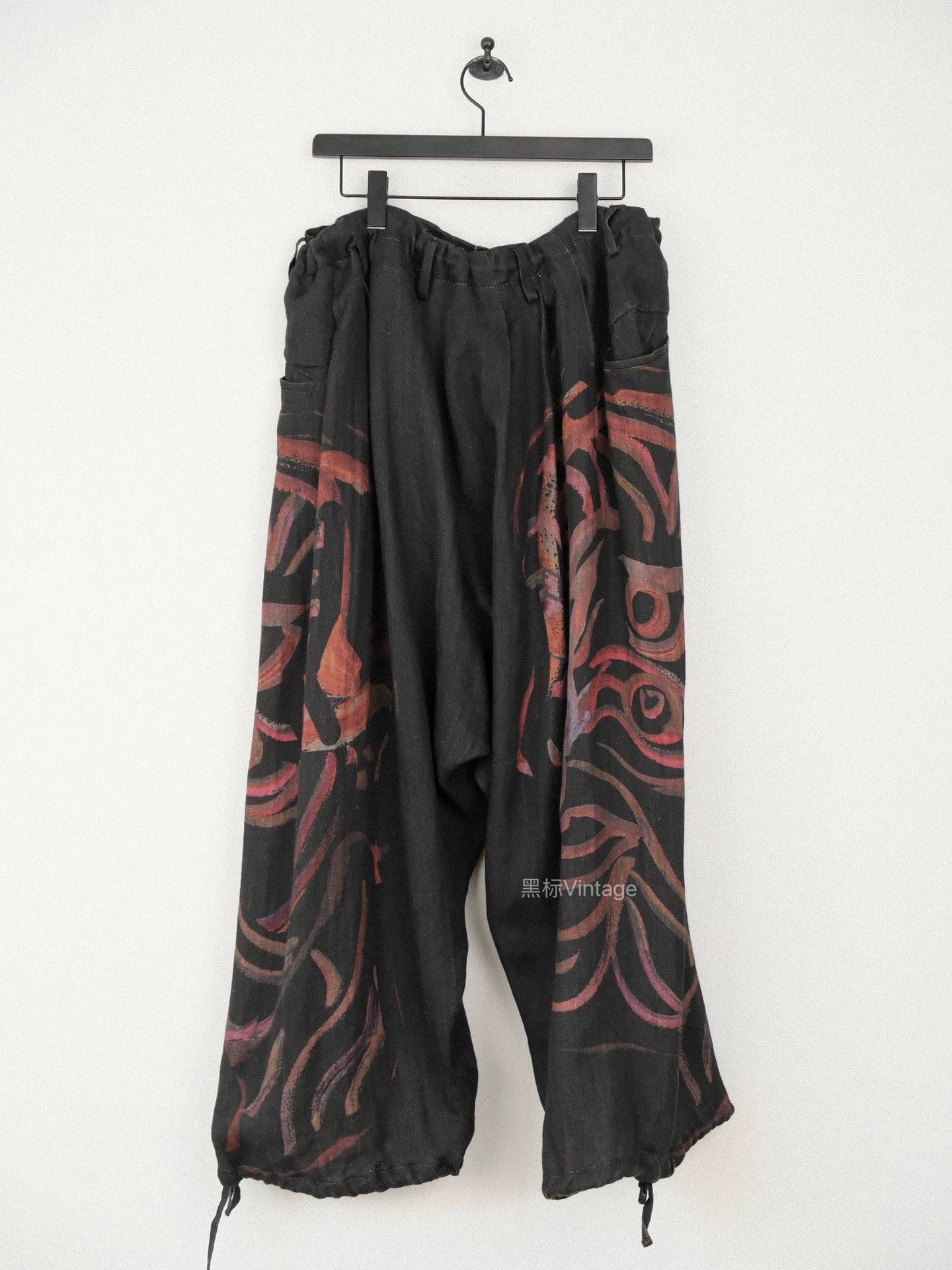 Yohji Yamamoto Yohji Yamamoto 20SS Vtg Linen Prntd Balloon Pants Size US 32 / EU 48 - 3 Thumbnail