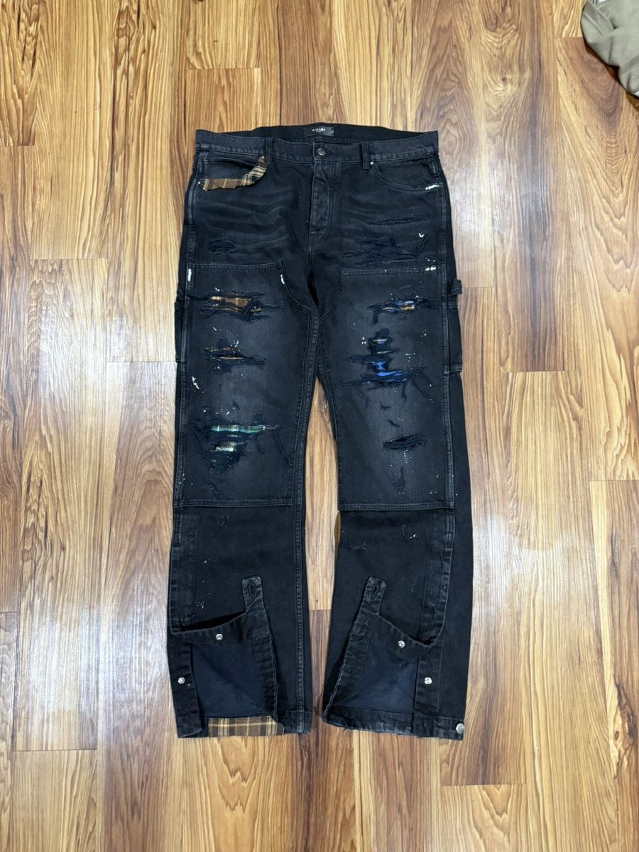 Amiri Sample AMIRI Carpenter Repaired Baggy Jeans Adjustable Cuffs Size US 36 / EU 52 - 1 Thumbnail