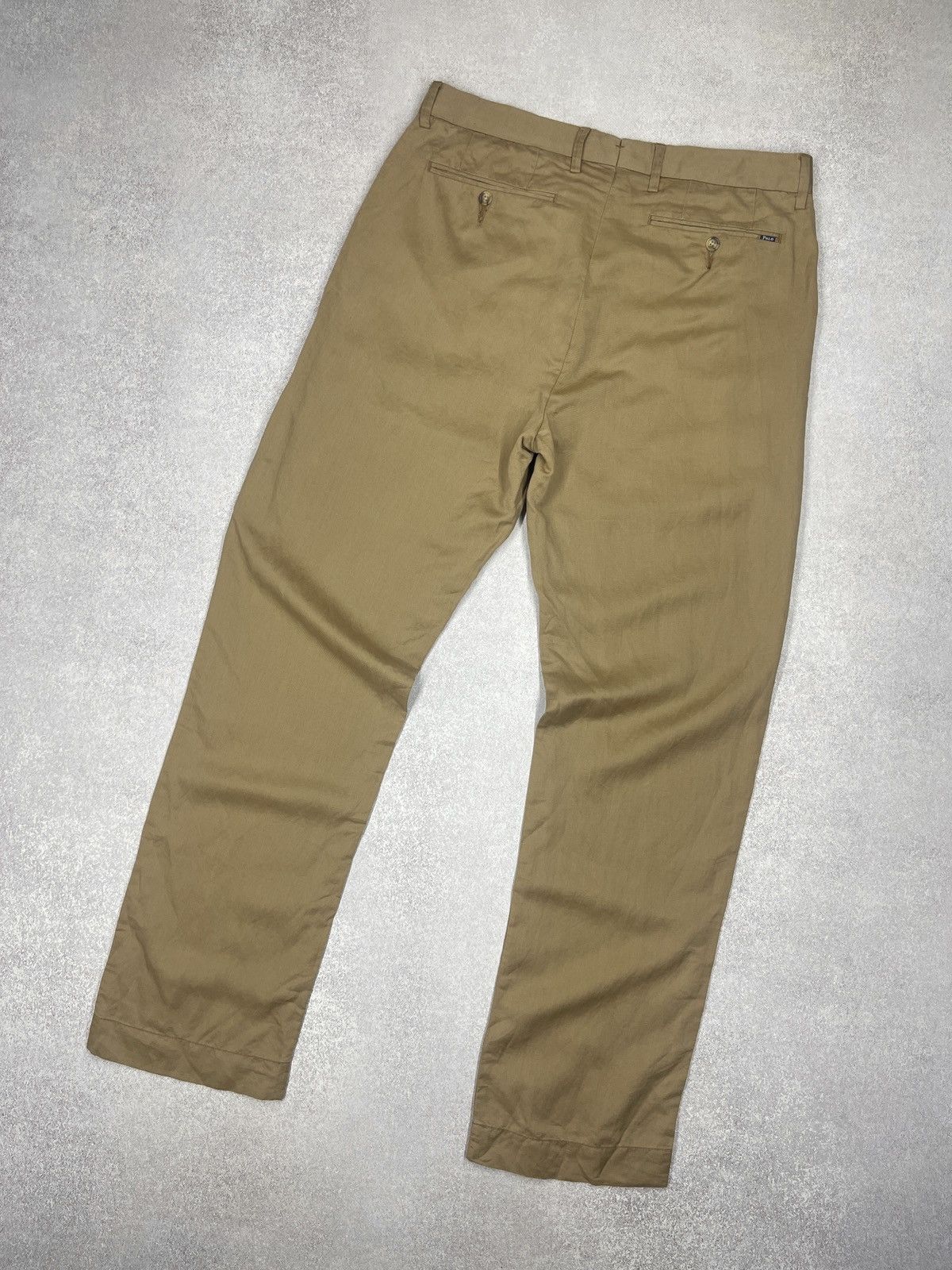 Polo Ralph Lauren Mens Polo Ralph Lauren Linen Pants Beige Size US 31 - 1 Thumbnail
