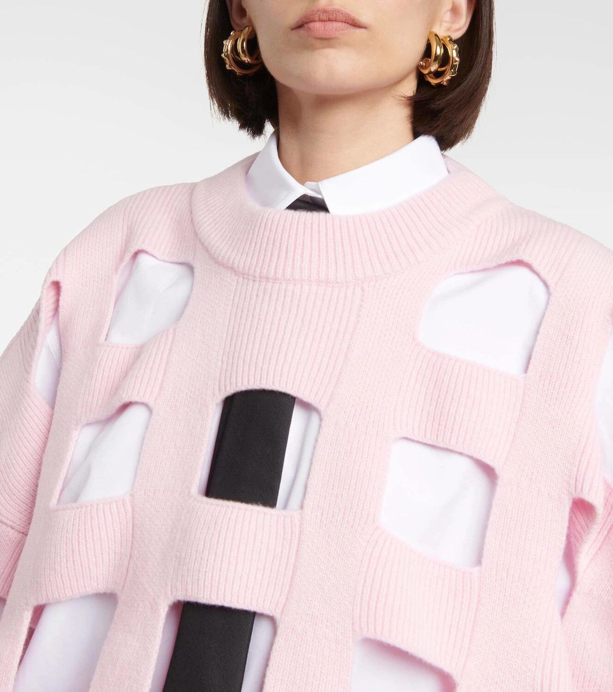 Valentino o1y0326 Crewneck Sweater in Pink Size L / US 10 / IT 46 - 2 Thumbnail