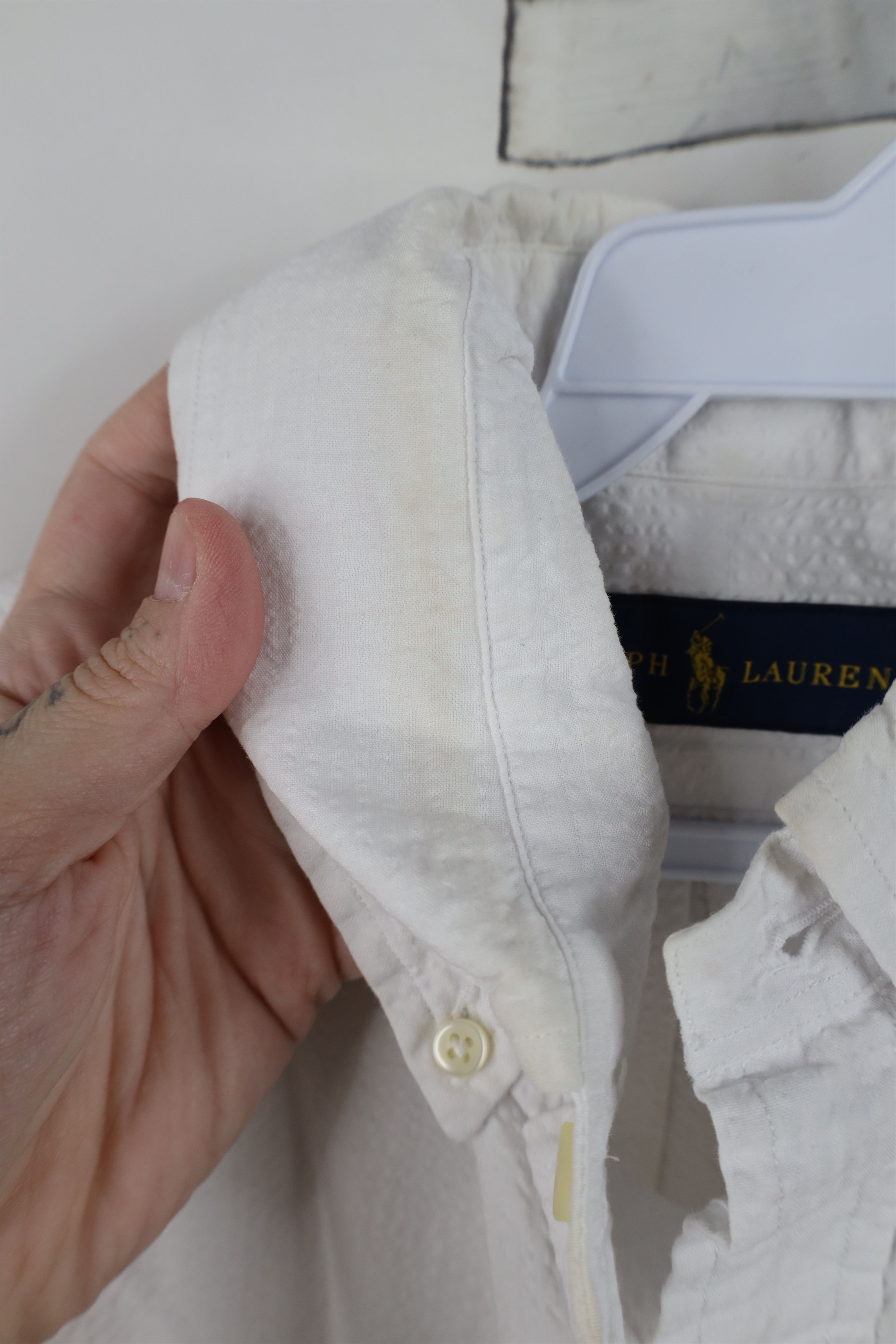Polo Ralph Lauren Vintage Ralph Lauren Short Sleeve Button Down Shirt White Size US M / EU 48-50 / 2 - 7 Thumbnail