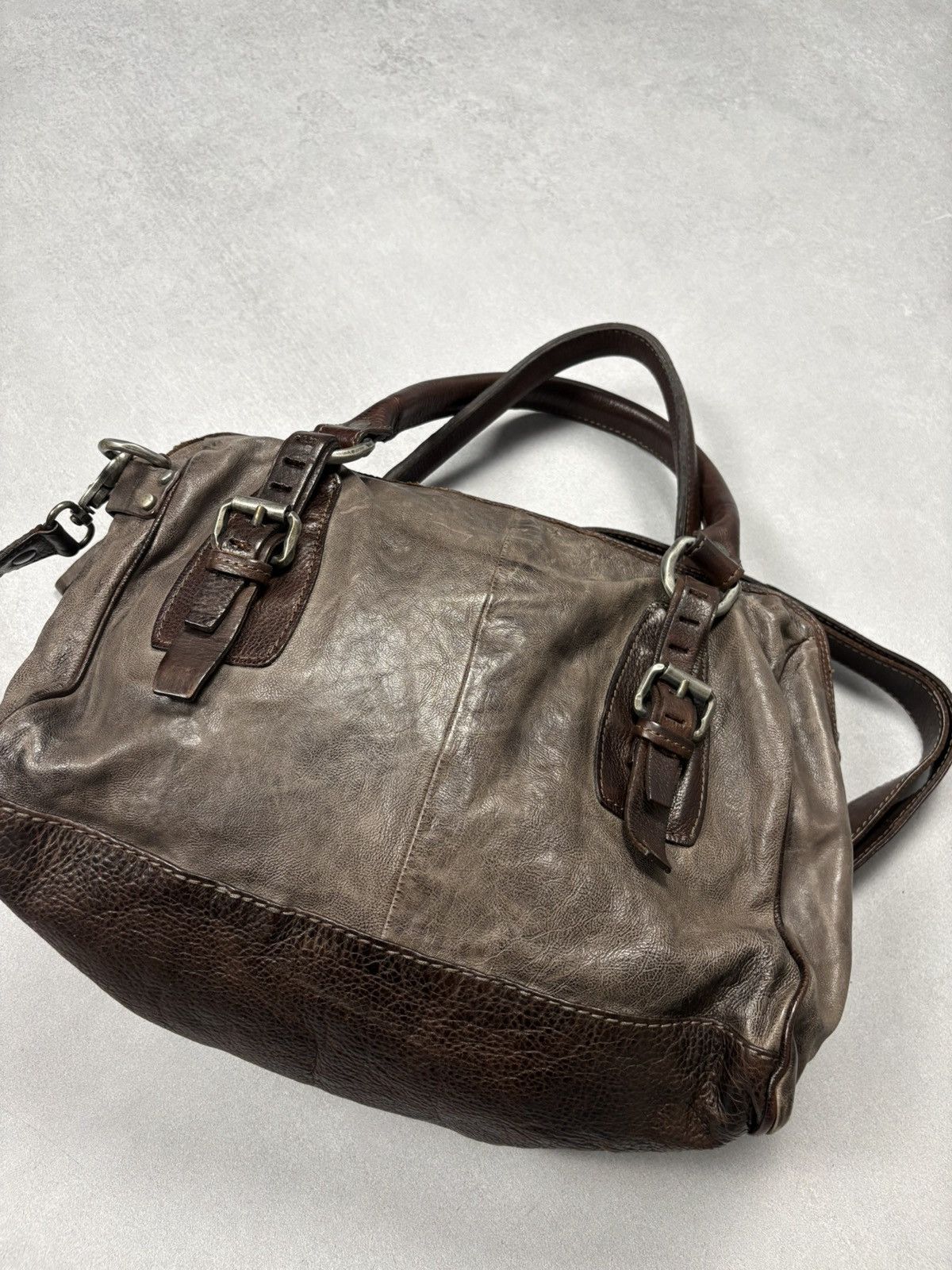A.S.98 A.S.98 AirStep Archive Brown Leather Satchel Shoulder Bag Size ONE SIZE - 7 Thumbnail