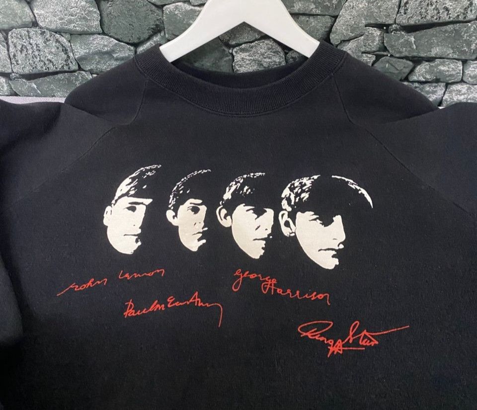 Band Tees Vintage 90s The Beatles Line Up Band Sweatshirt Size US L / EU 52-54 / 3 - 8 Thumbnail