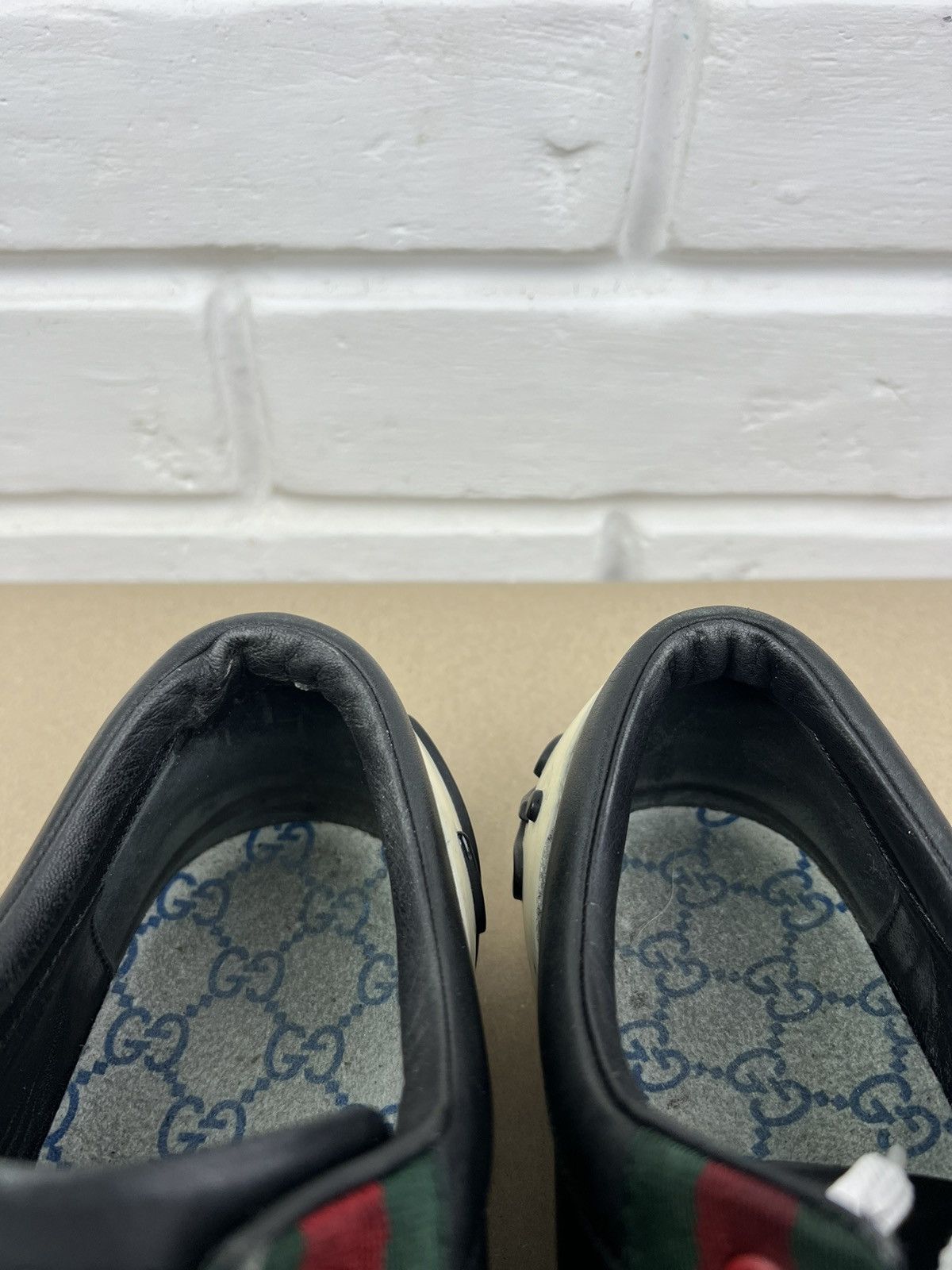 Gucci GUCCI Sneakers Low Top Leather Boulevard Logo Black Men's Size US 8 / EU 41 - 15 Thumbnail