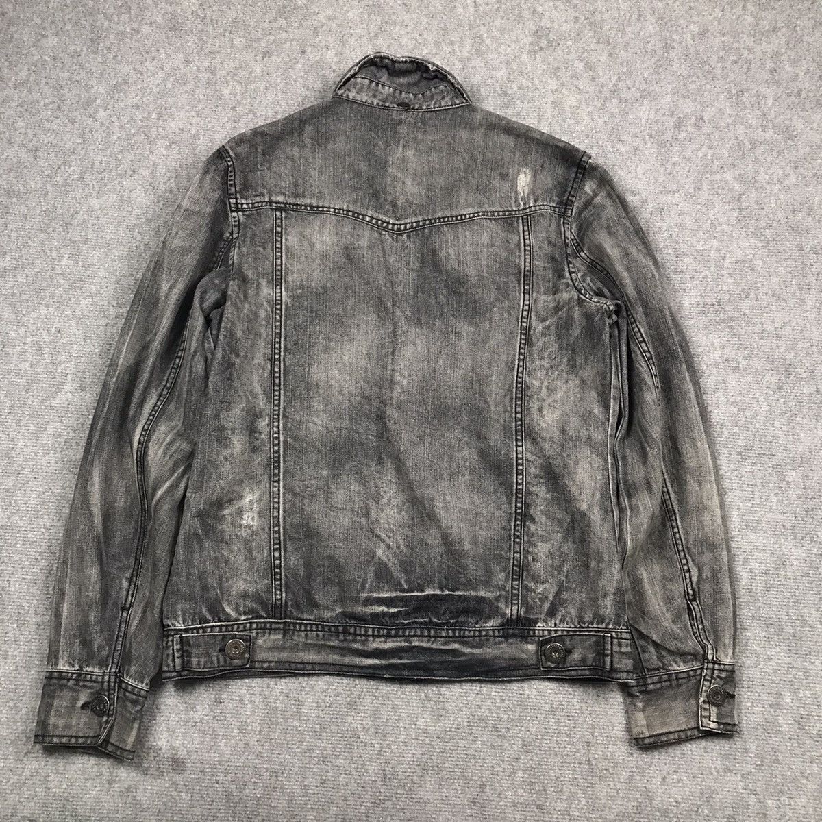 If Six Was Nine × In The Attic × Japanese Brand IN THE ATTIC PUNK BLACK FADED BUTTON JACKET Size US M / EU 48-50 / 2 - 6 Thumbnail