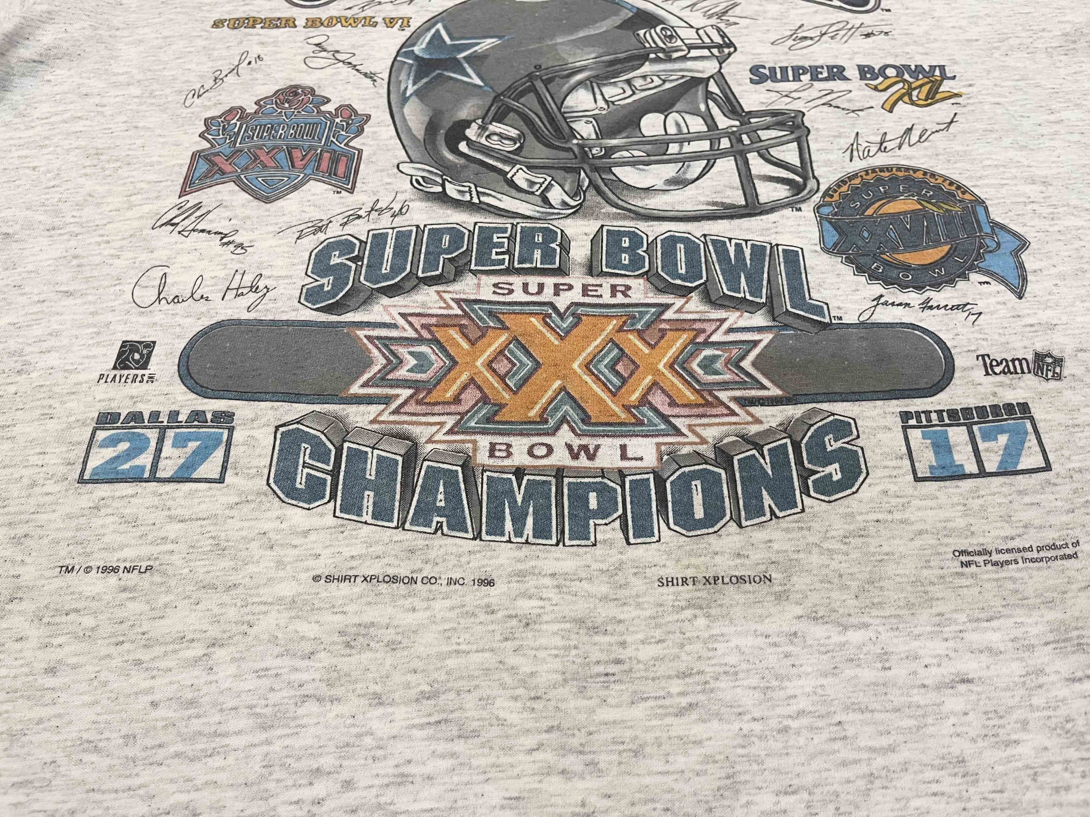 Fruit Of The Loom × NFL × Vintage Vintage Shirt Xplosion 1996 NFL Dallas Cowboys T-Shirt Size US XL / EU 56 / 4 - 4 Thumbnail