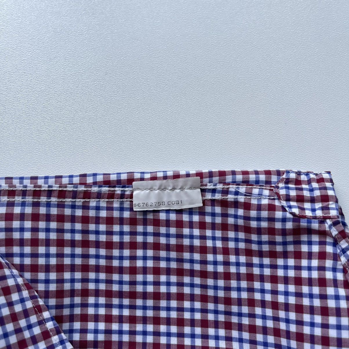 Brunello Cucinelli Brunello Cucinelli Italian Fit Checked Button Ups Shirt Red Size US S / EU 44-46 / 1 - 10 Thumbnail