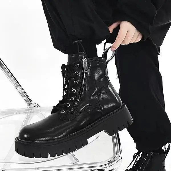 Designer × Japanese Brand Retro Thick Sole High Top Martin Boots Size US 8 / EU 41 - 4 Thumbnail