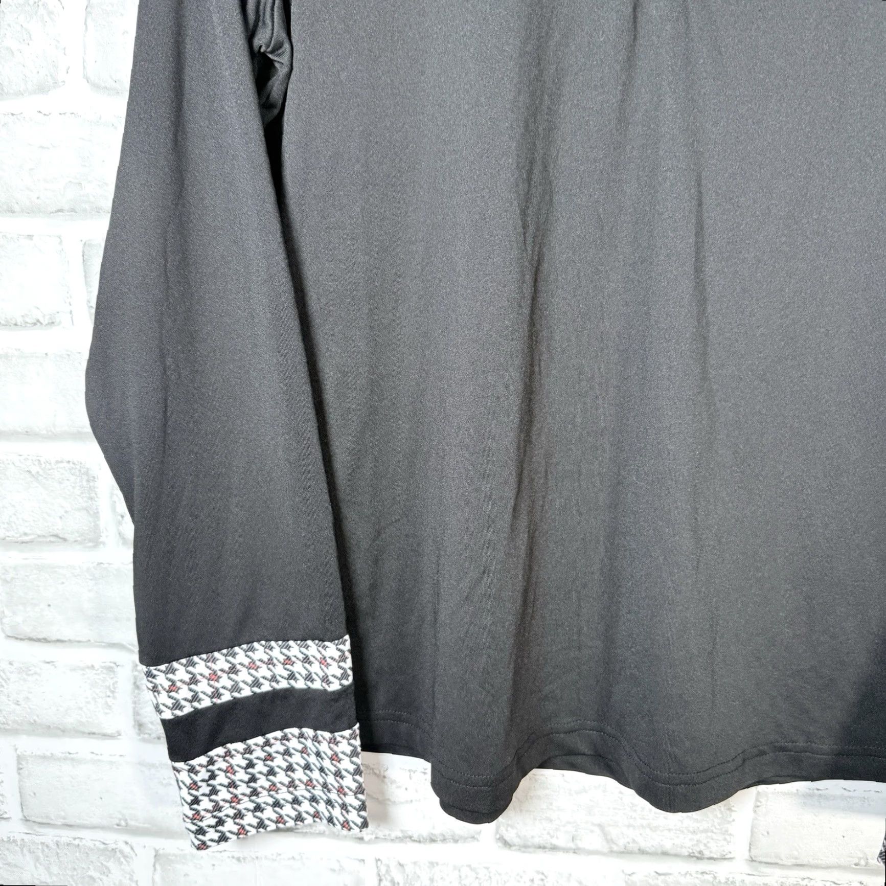 Black Halo VINTAGE Daily Sports Women's Golf Pullover Half Zip Athletic Activewear Size L Black Size L / US 10 / IT 46 - 3 Thumbnail