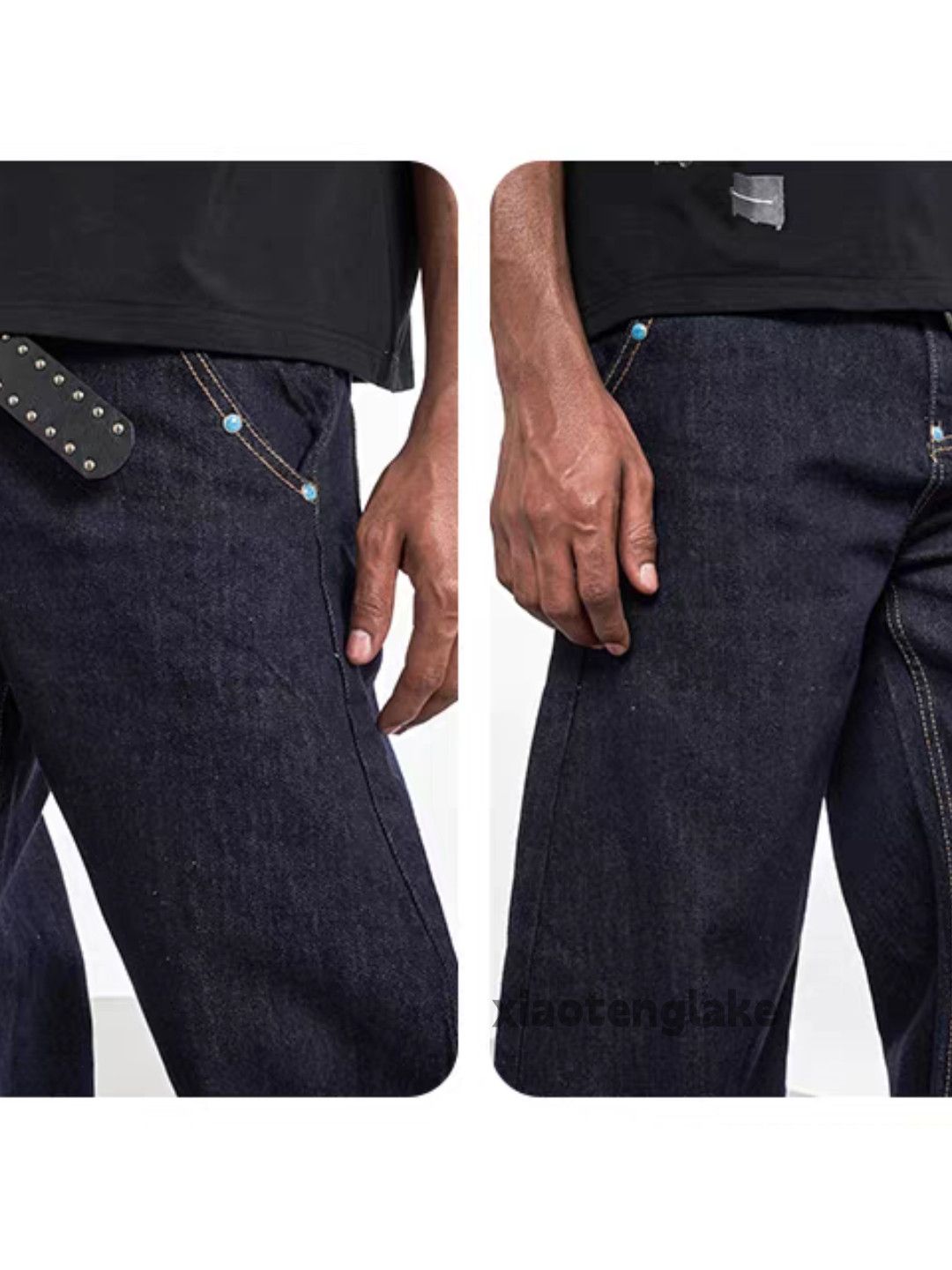 Jean Unisex outdoor utility loose baggy hiphop flared jeans Size US 32 / EU 48 - 8 Thumbnail