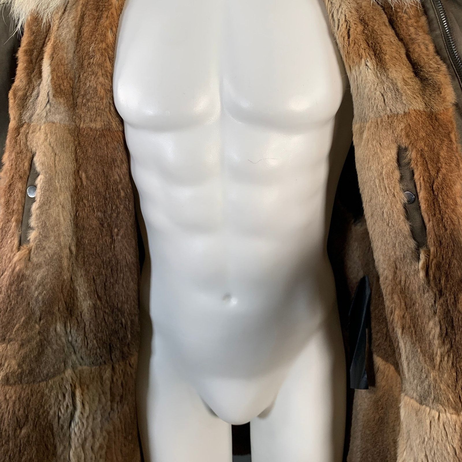 Yves Salomon YVES SALOMON Green Olive Acrylic Blend Fur Hooded Coat Size US S / EU 44-46 / 1 - 2 Thumbnail