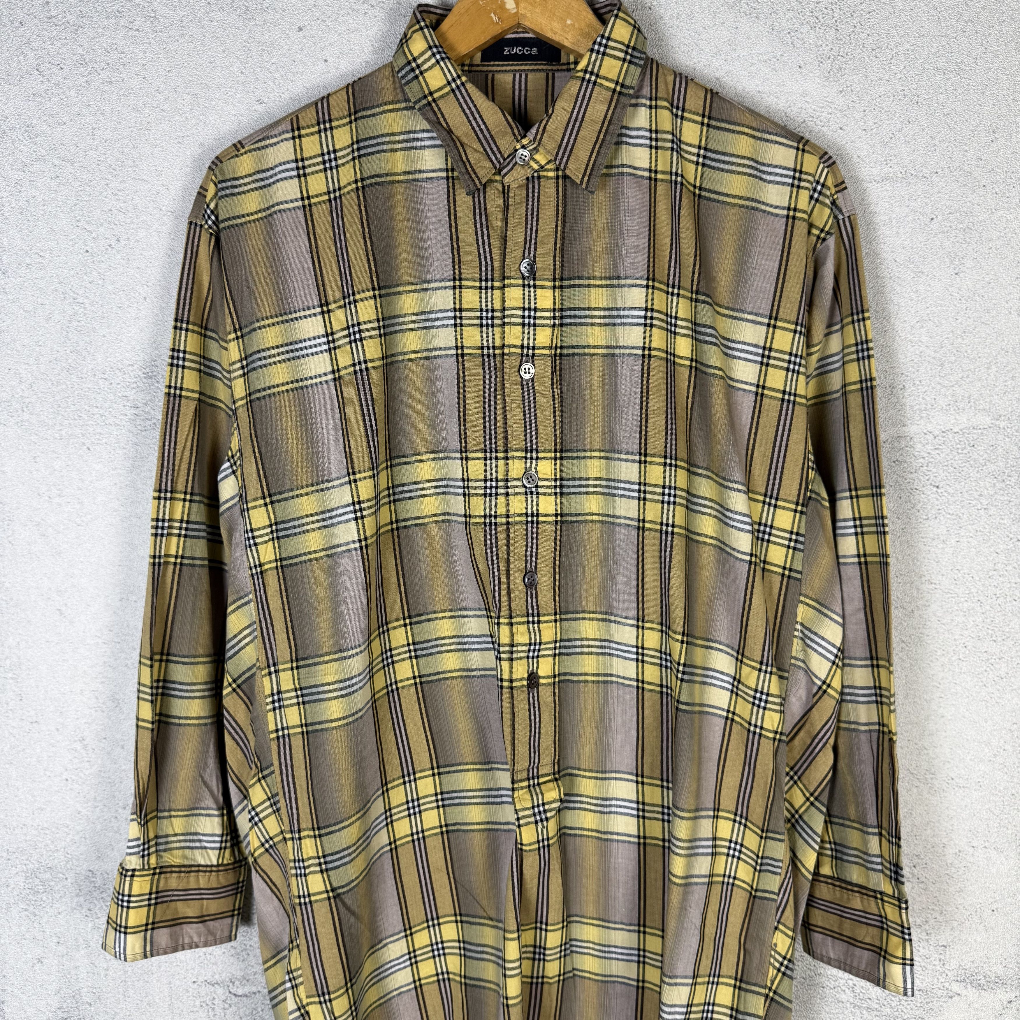 Zucca Zucca Japan Oversized Plaid Longline Shirt Size US M / EU 48-50 / 2 - 5 Thumbnail