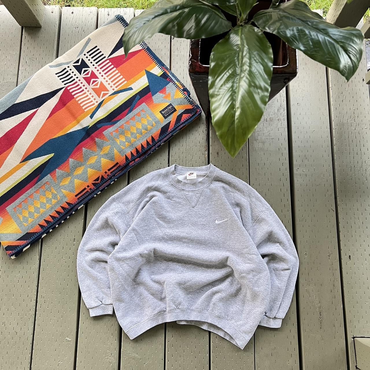 Nike × Vintage Vintage Nike Sweatshirt Crewneck 90s Pullover Mini Swoosh Size US S / EU 44-46 / 1 - 2 Thumbnail