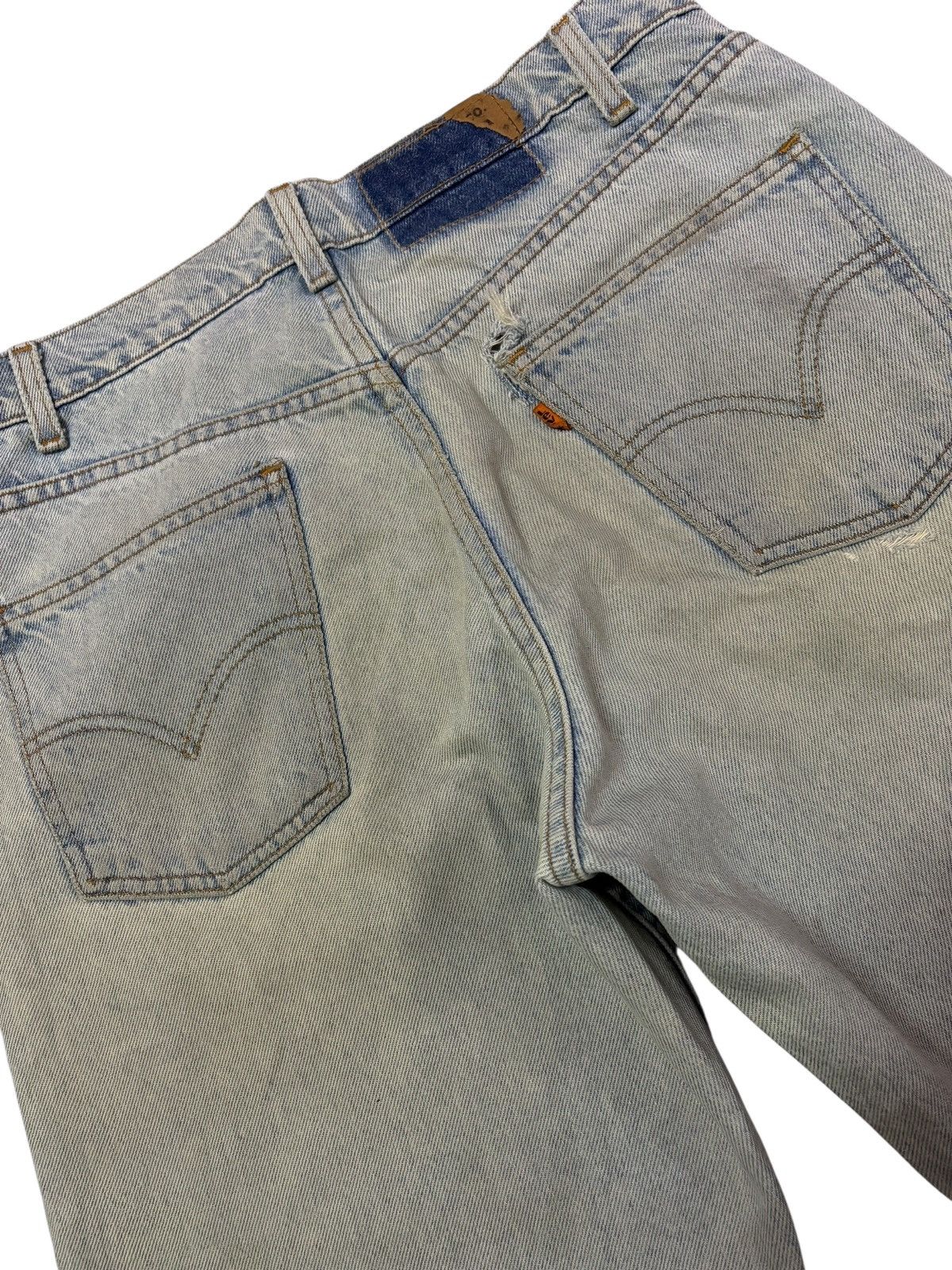 Levi's Vtg Levis 550 Relaxed Raw Distressed Jeans Size US 31 - 8 Thumbnail