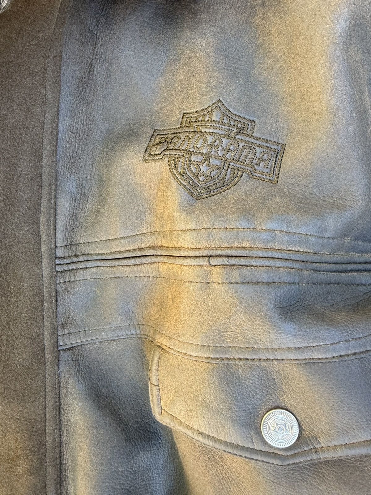Avirex Vintage Leather Bomber Jacket Size US L / EU 52-54 / 3 - 3 Thumbnail