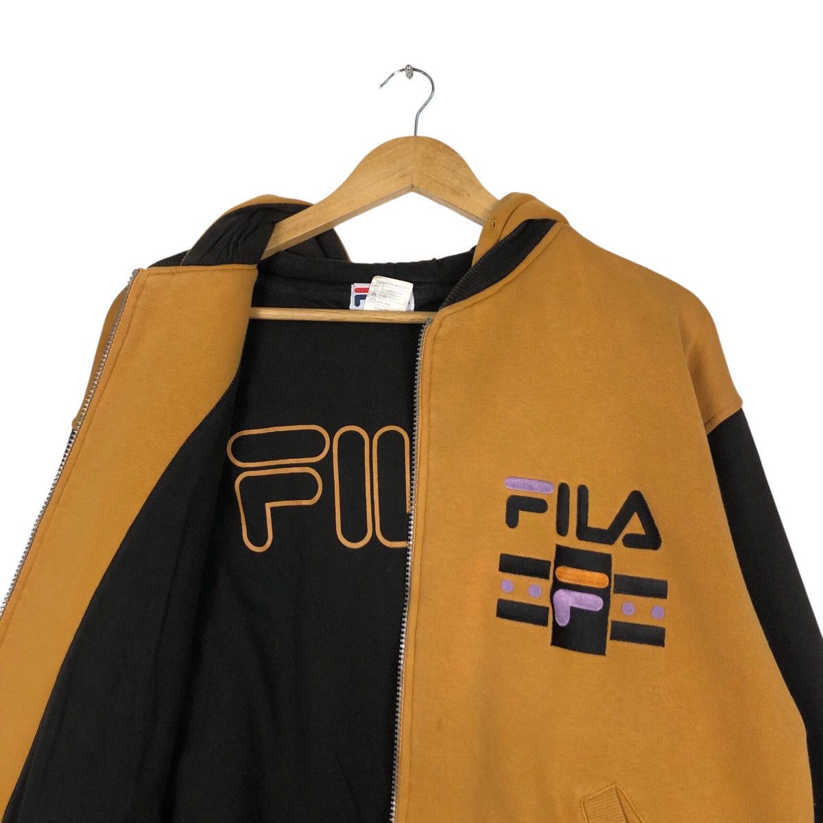 Fila × Japanese Brand × Vintage Vintage Fila Jacket Hoodie 90s Style Streetwear Medium Size US M / EU 48-50 / 2 - 11 Thumbnail