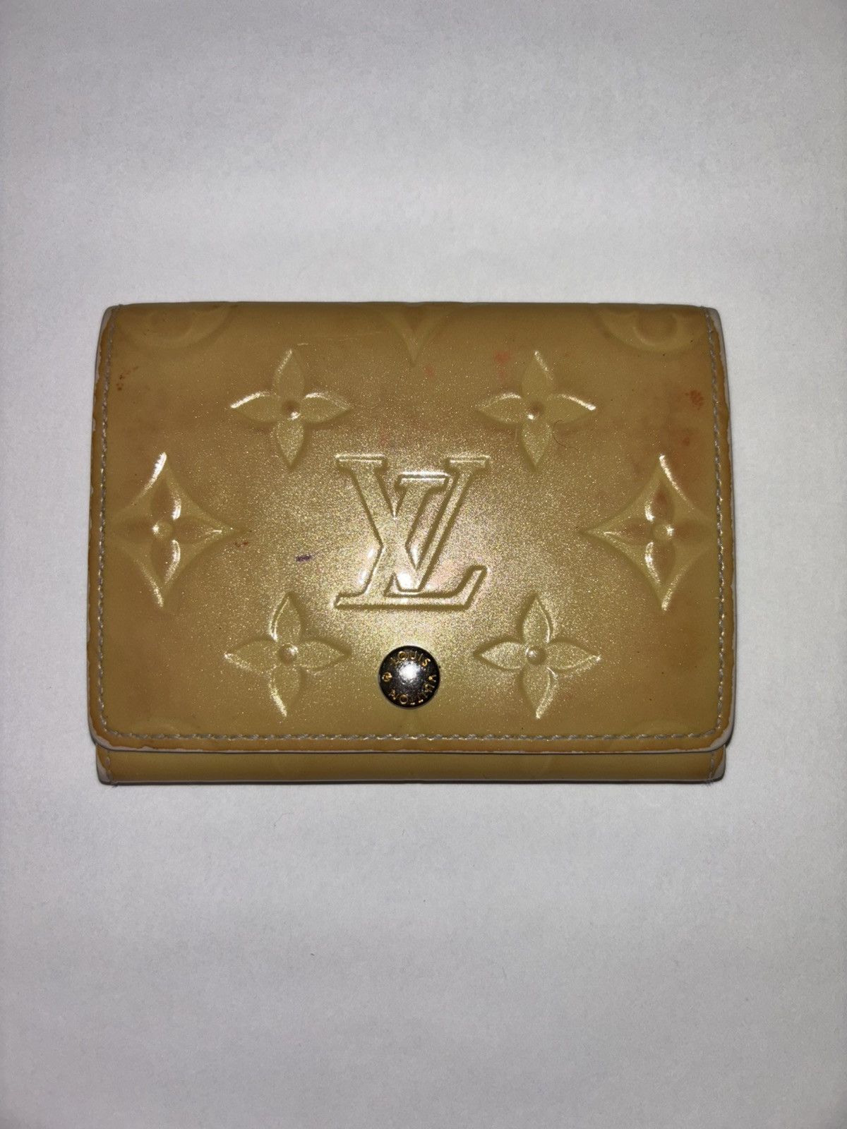 Louis Vuitton Louis Vuitton Vernis Yellow Card Case Size ONE SIZE - 1 Thumbnail