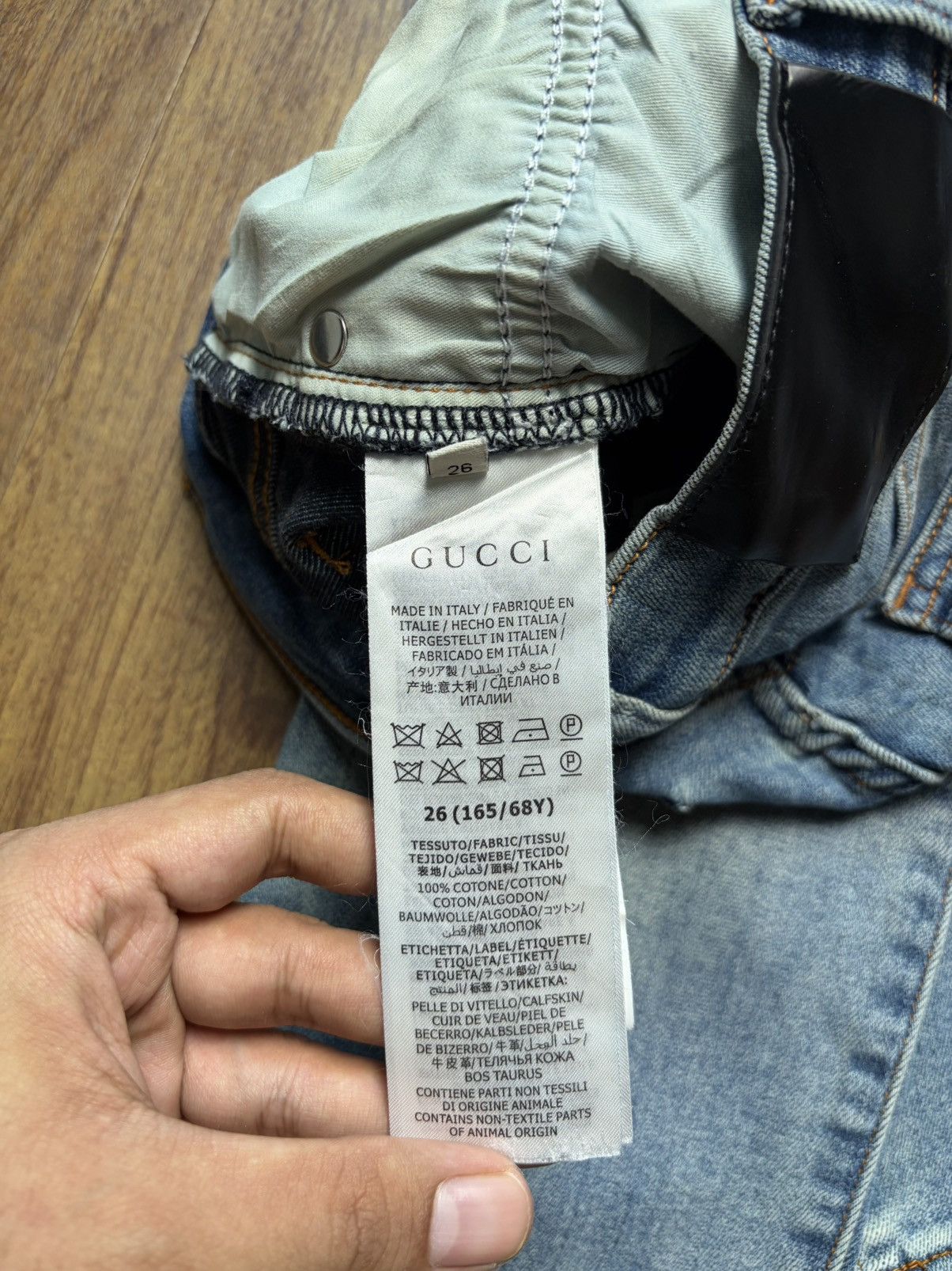 Gucci Gucci Blue Denim Horsebit Back Pocket Jeans Size 27" / US 4 / IT 40 - 9 Thumbnail