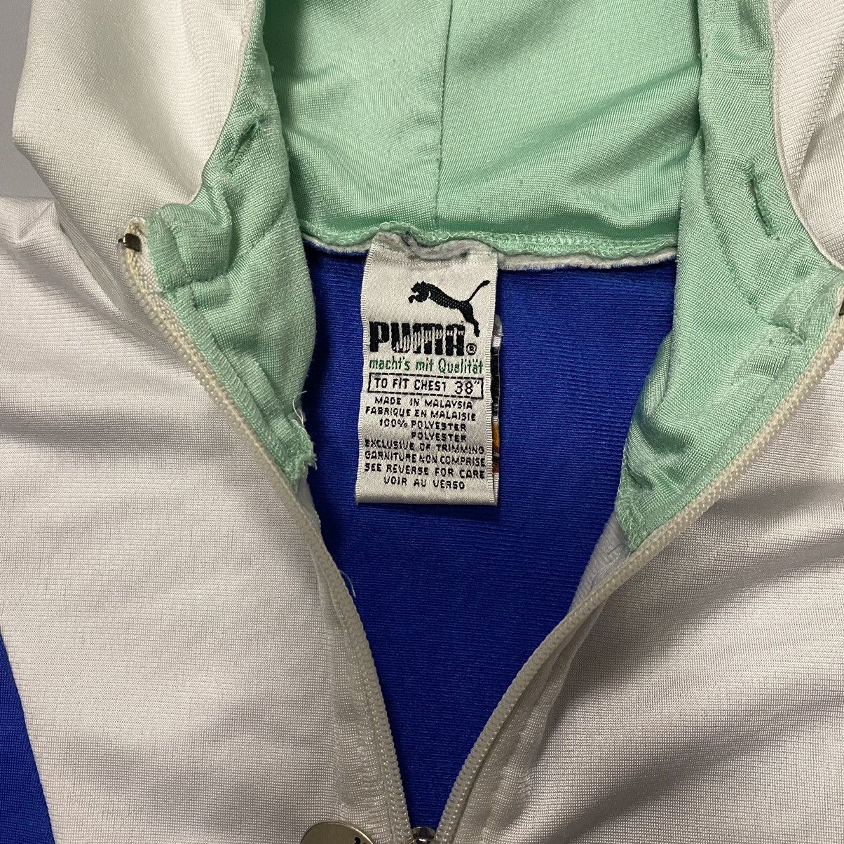 Puma × Vintage Vintage 90s Puma 1/4 Zip Retro Hoodie Athletics Size US M / EU 48-50 / 2 - 4 Thumbnail