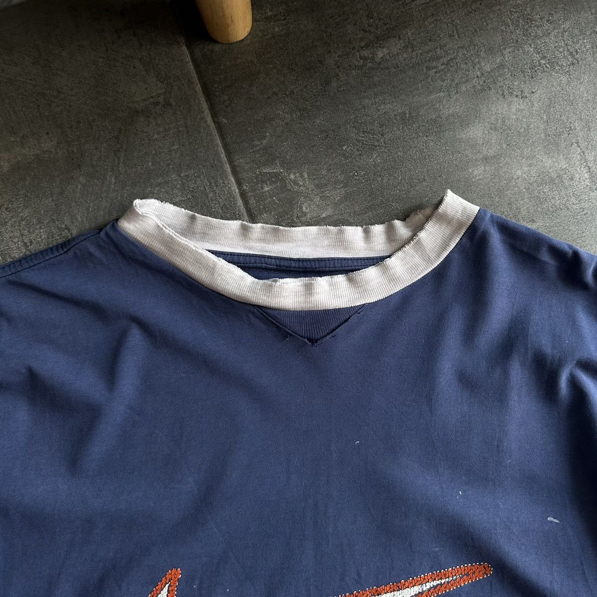 Nike × Vintage Vintage Nike T-shirts Centre Swoosh Ugly Fashion Y2K 00s Size US XXL / EU 58 / 5 - 9 Thumbnail