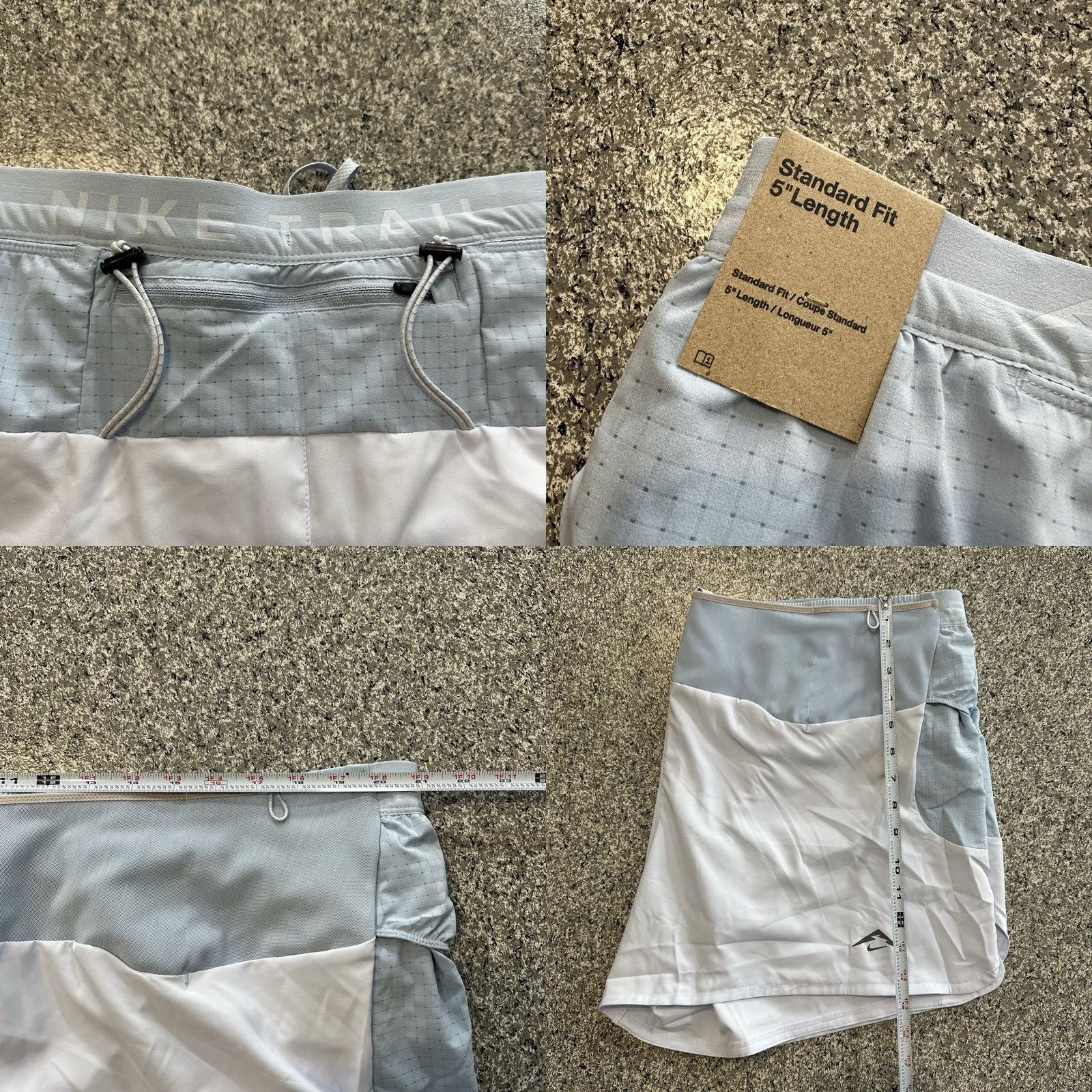 Nike Nike Trail Running Shorts 5” 2XL Mens Blue Dri-Fit ADV Sunrise Second HJ3572-085 Size US 39 - 8 Thumbnail