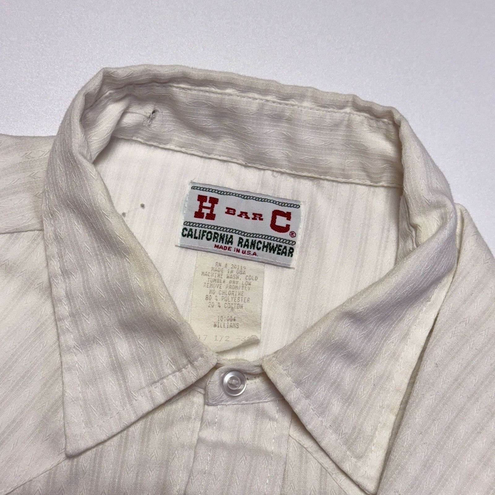 Vintage Vintage H Bar C California Ranchwear Pearl Snap Shirt Mens 2 Size US XXL / EU 58 / 5 - 10 Thumbnail