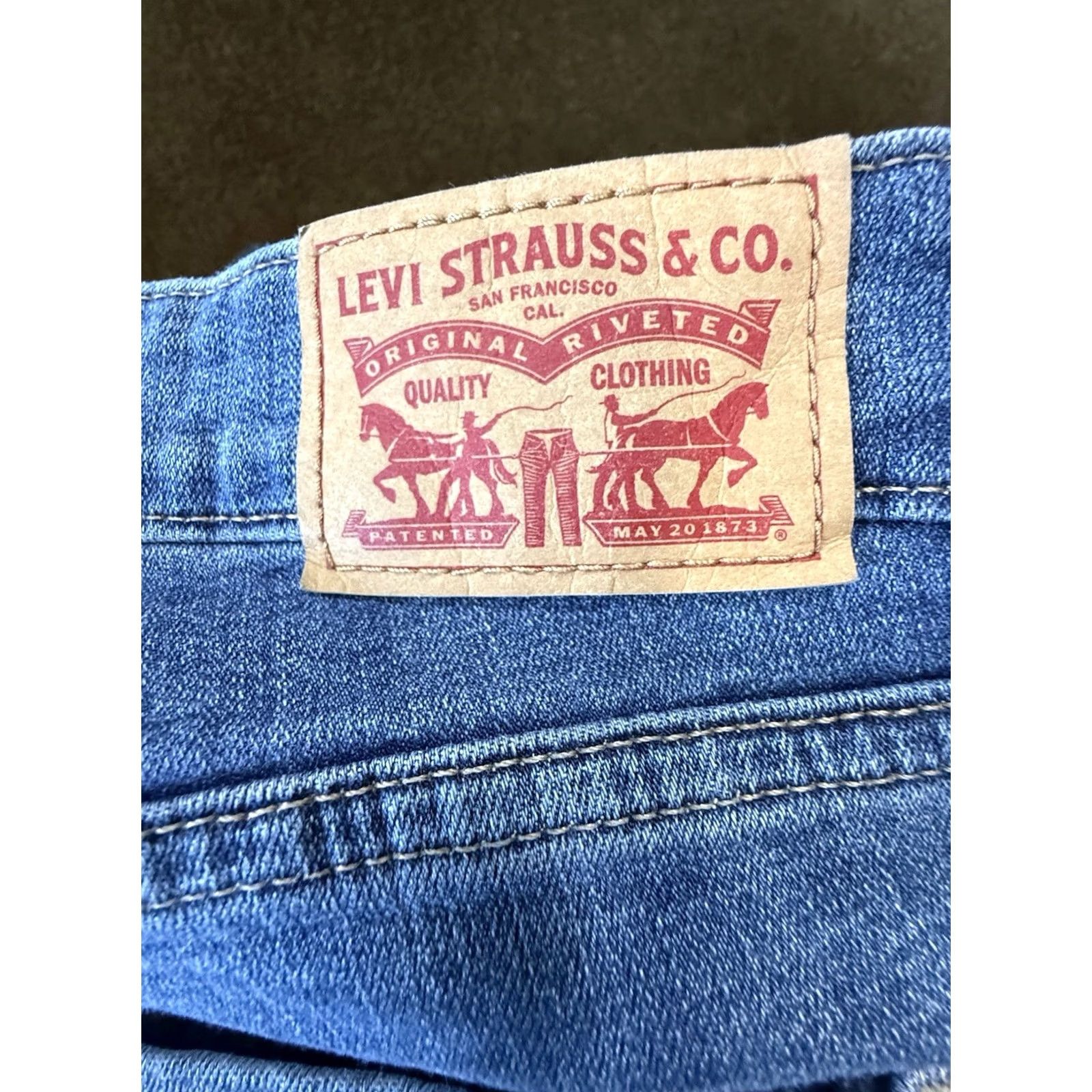 Levi's Levi's Jeans Bootcut 32 Blue High Rise Womens Regular Inseam 32 Hippie Rodeo Cowboy Concert 725 Size 24" / US 00 / IT 34 - 2 Thumbnail